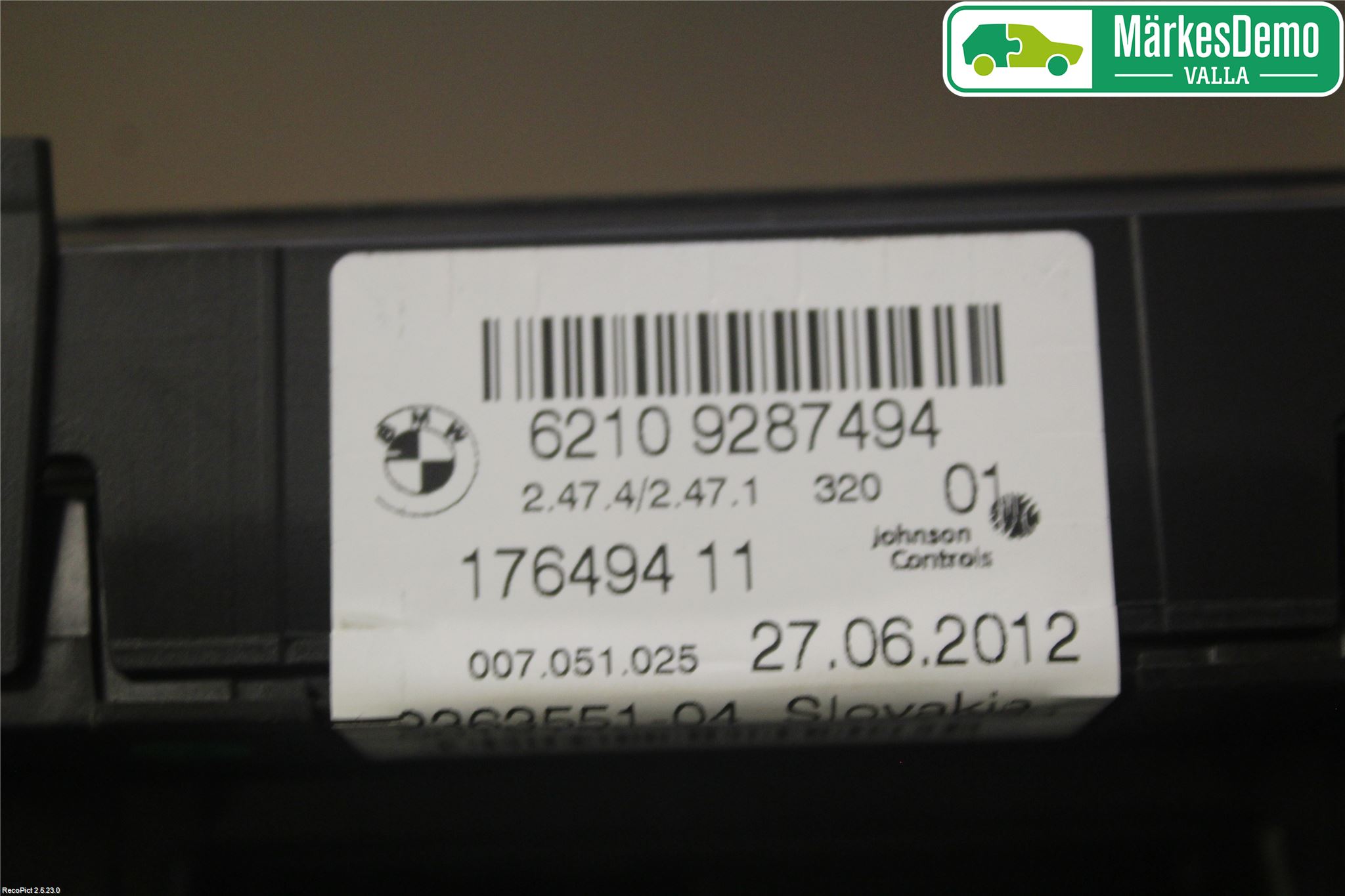 BMW 3 F30/F31/F80 12-19 Instrument Komb