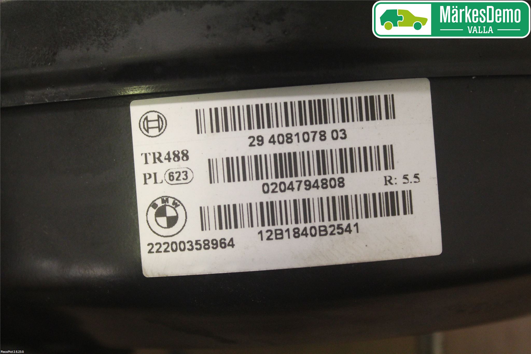 BMW 3 F30/F31/F80 12-19 Bromsservo