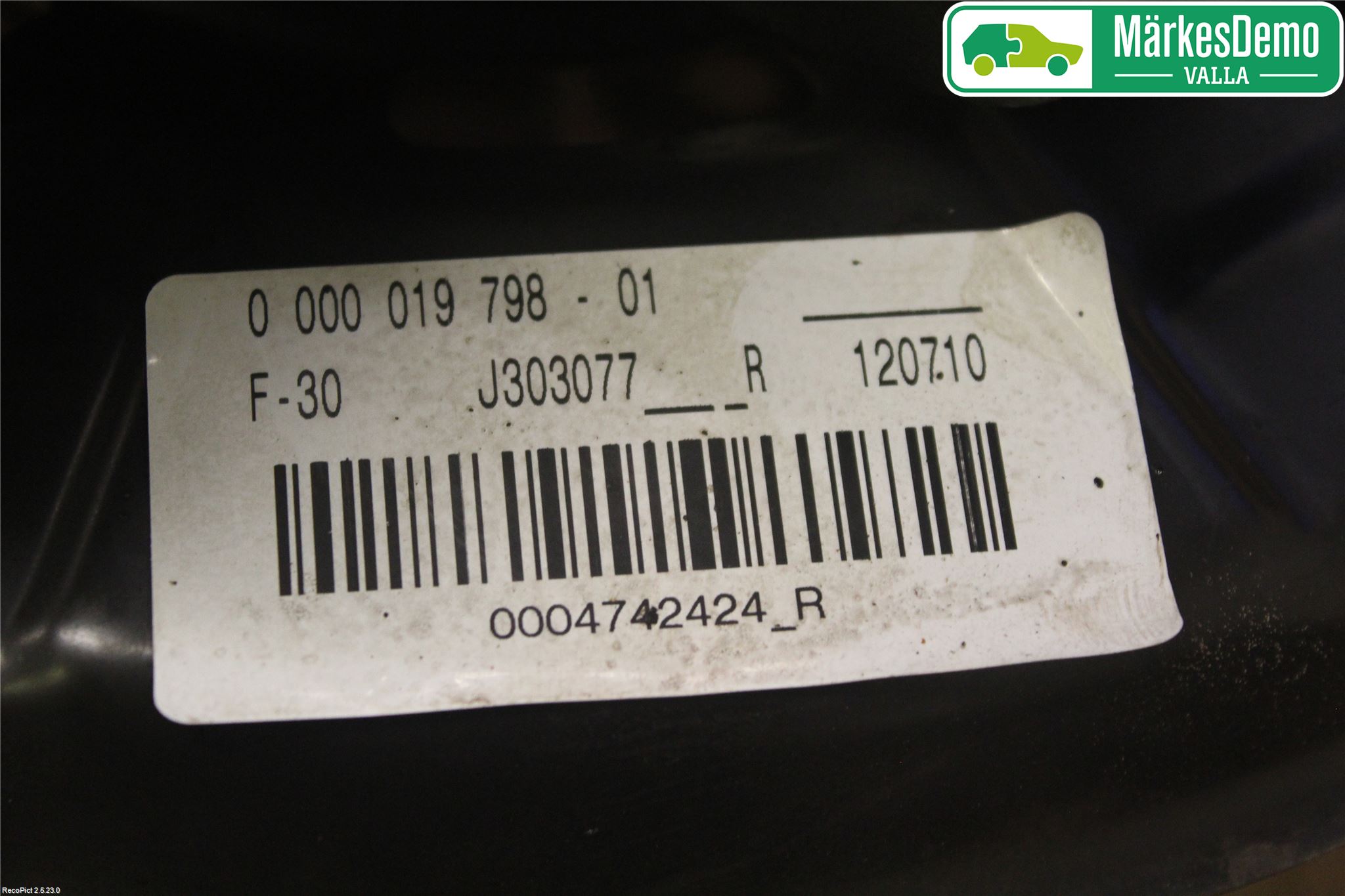 BMW 3 F30/F31/F80 12-19 Hjullagerhus-Spindel Hö B
