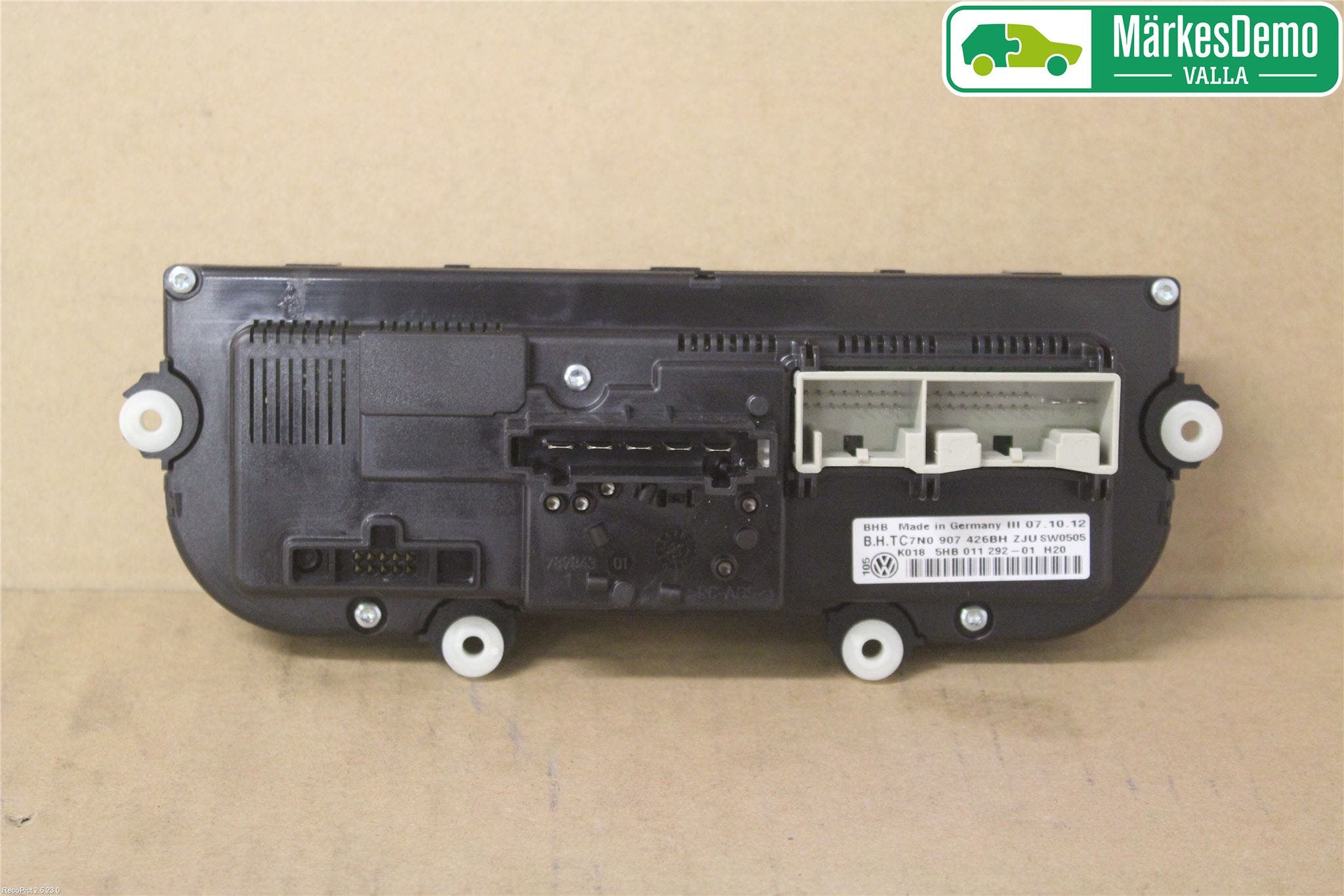 Volkswagen VW GOLF VI 09-13 Värmereglage