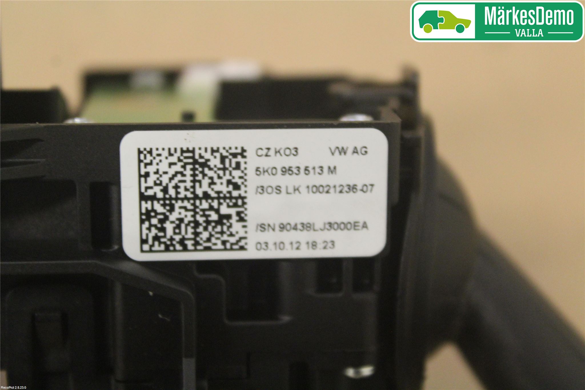 Volkswagen VW GOLF VI 09-13 Spakcentral