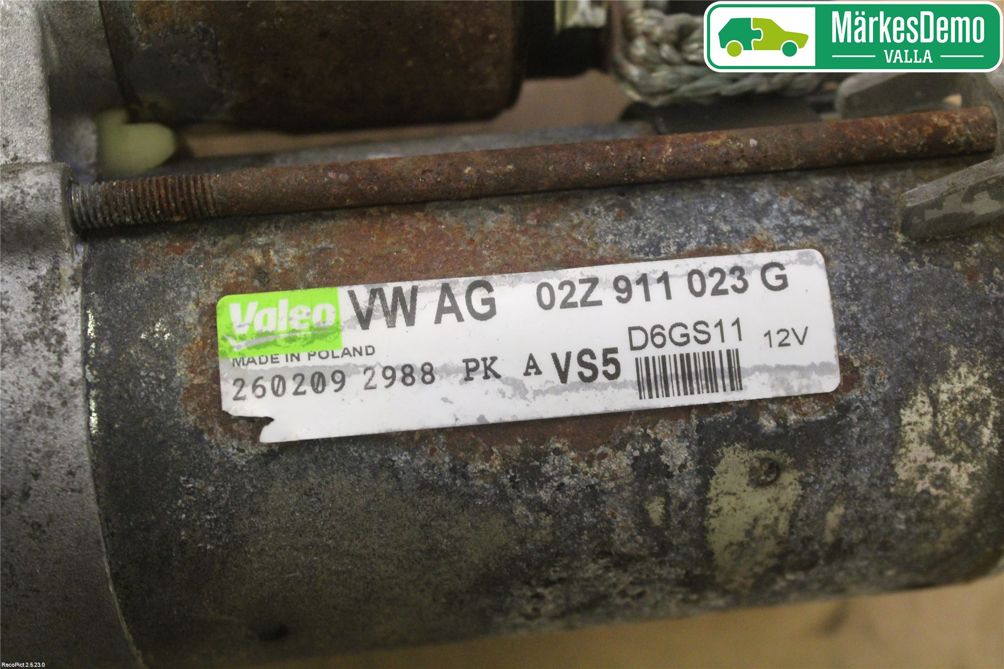 Volkswagen VW GOLF PLUS/CROSS GOLF 04-14 Startmotor