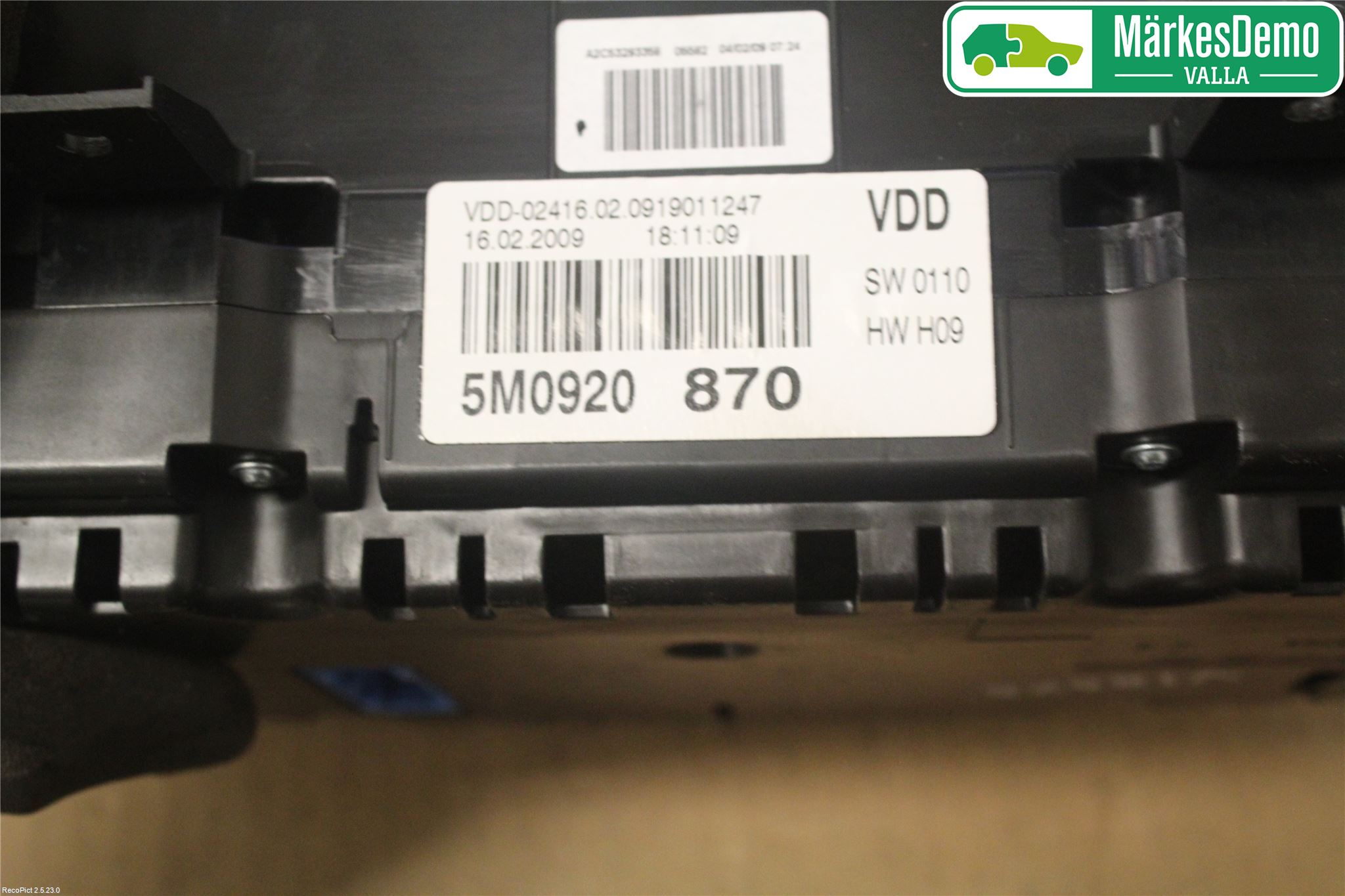 Volkswagen VW GOLF PLUS/CROSS GOLF 04-14 Instrument Komb