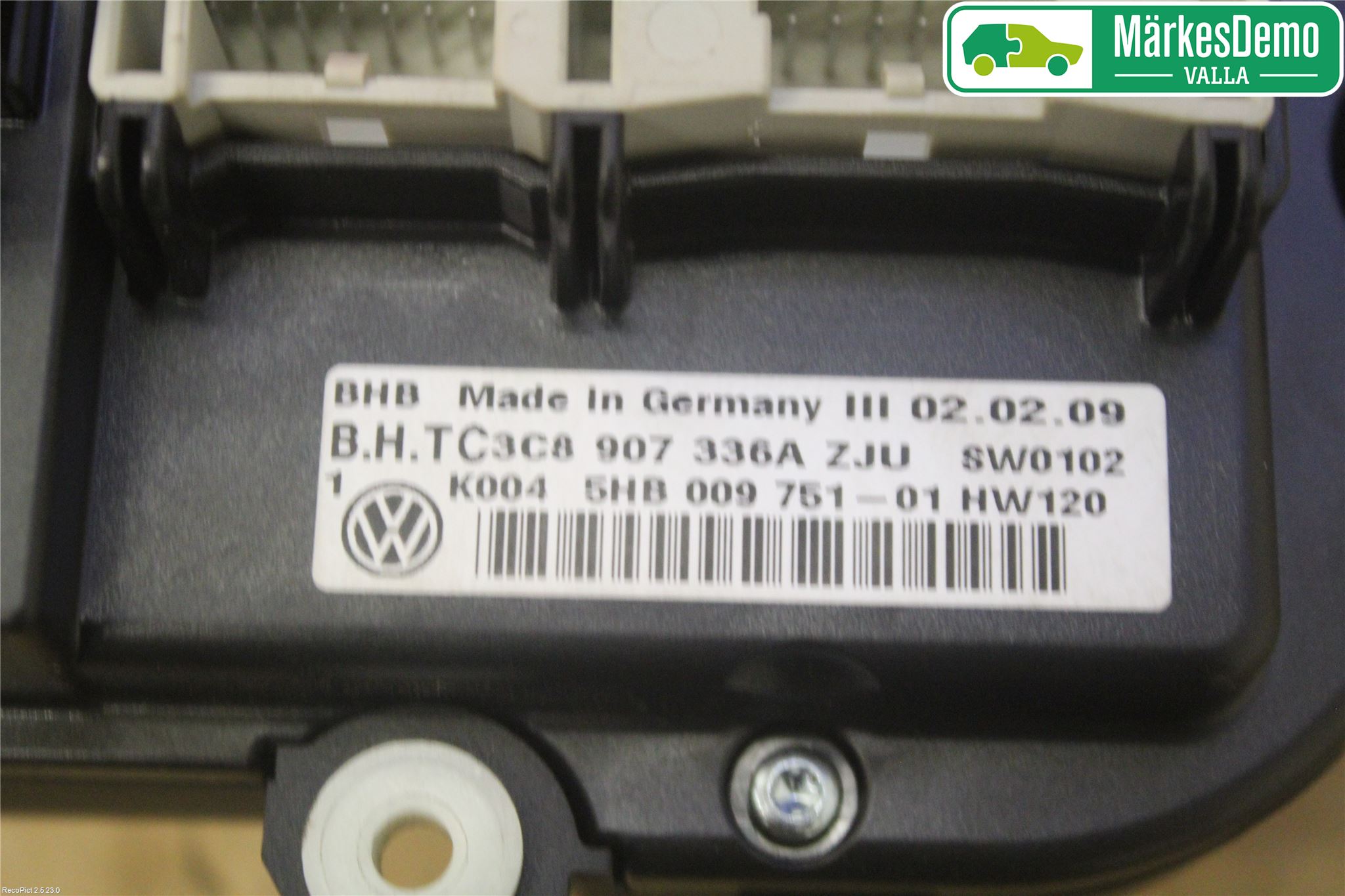 Volkswagen VW GOLF PLUS/CROSS GOLF 04-14 Värmereglage
