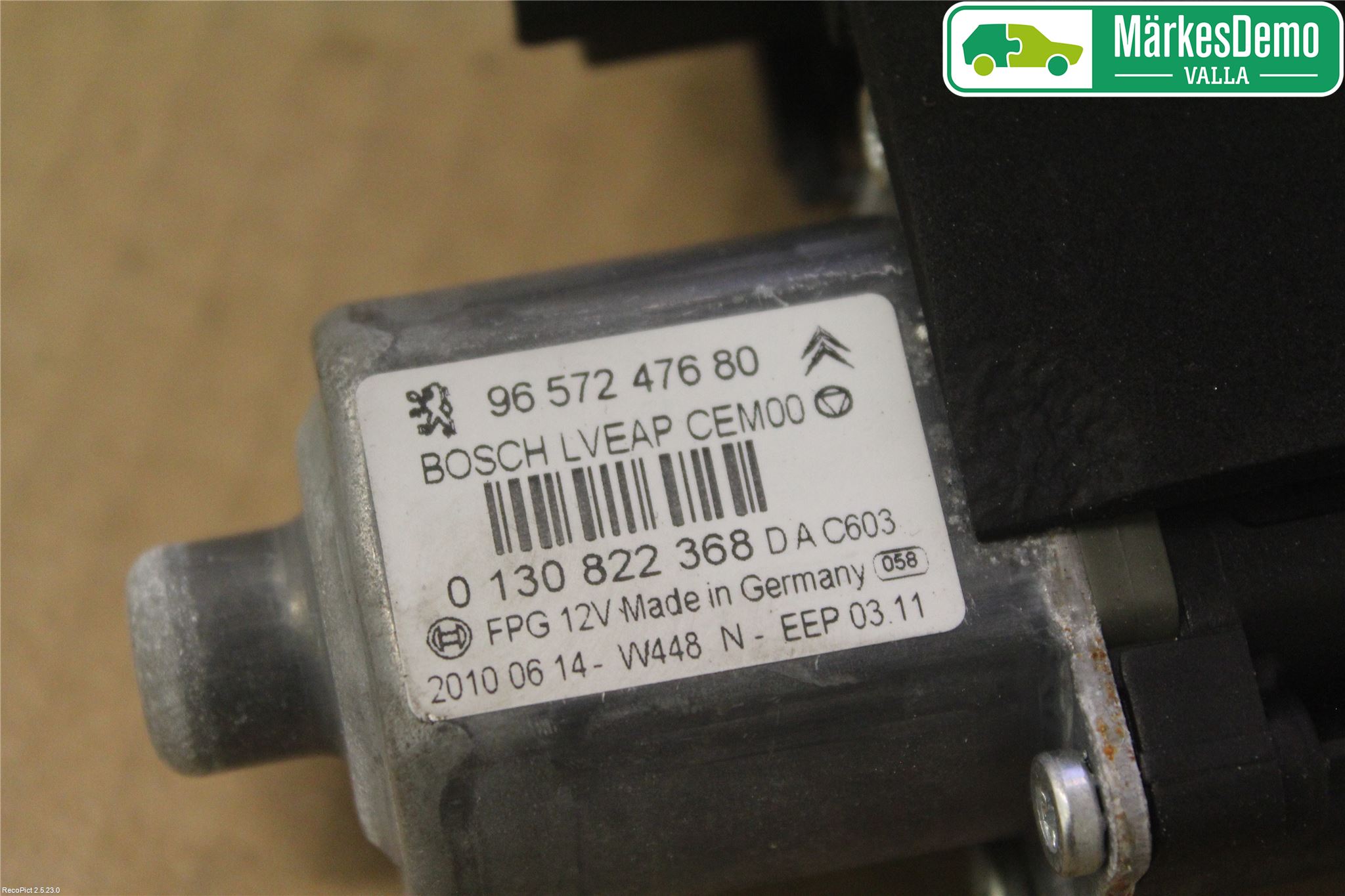 Peugeot 308 08-13 Fönsterhiss El Kompl