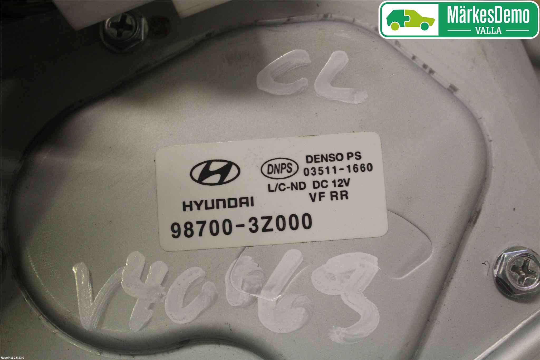 Hyundai i40 08-15 Torkarmotor Baklucka