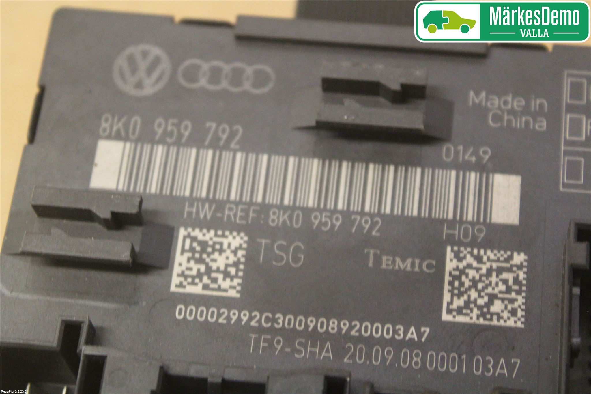 Audi A5 07-16 Styrenhet Dörr