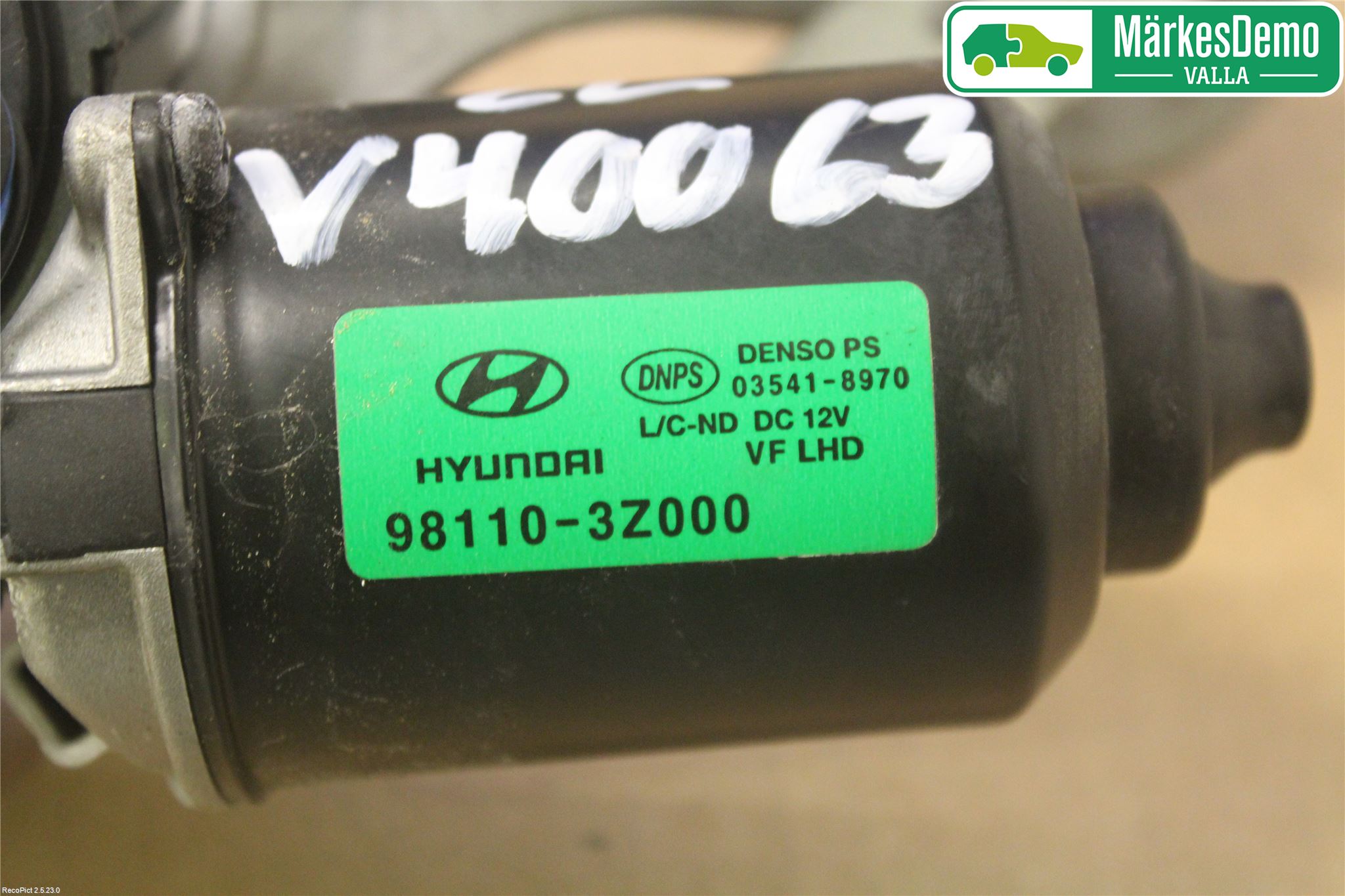 Hyundai i40 08-15 Torkarmekanism Vindruta