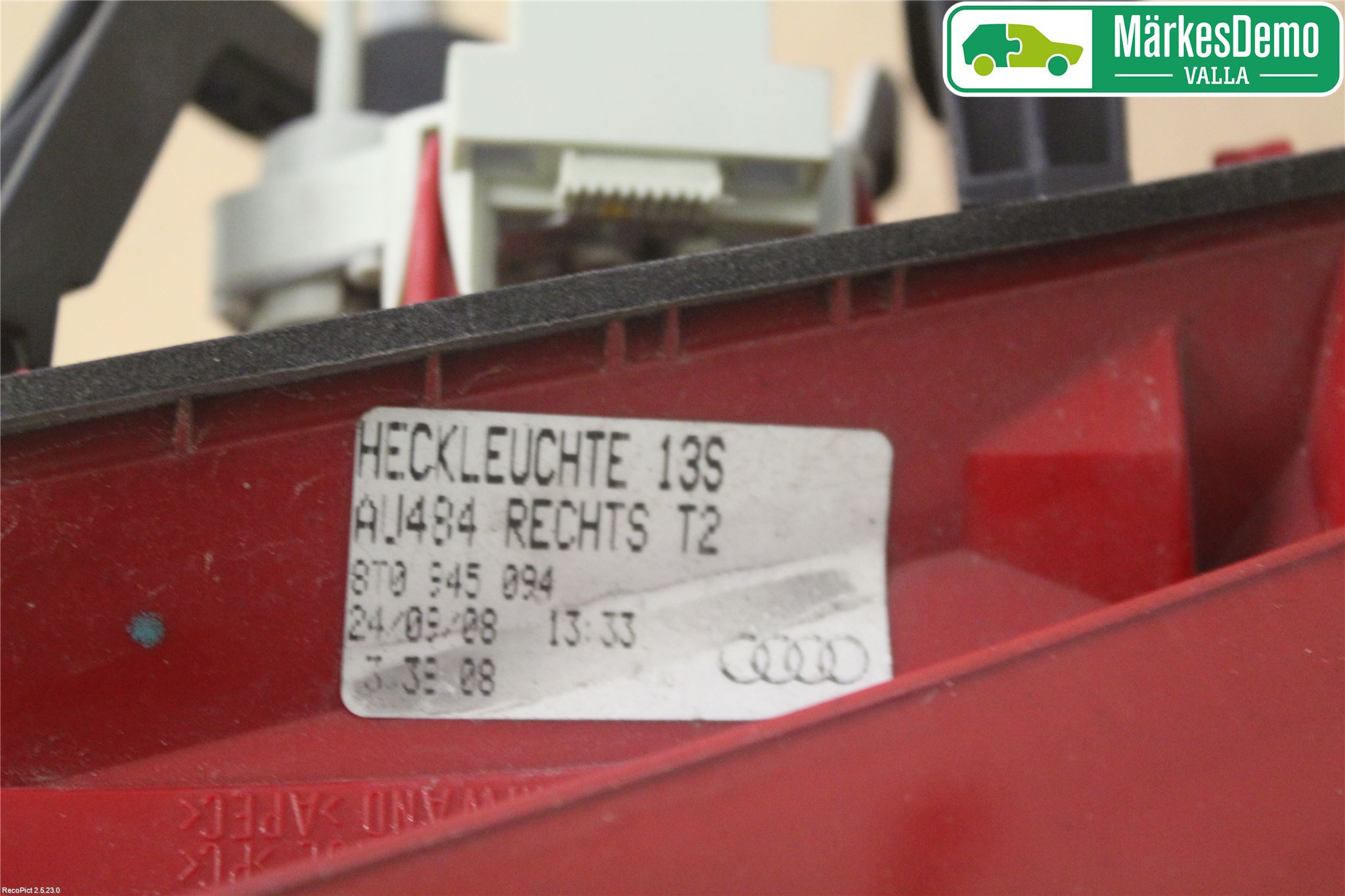 Audi A5 07-16 Bakljus Lucka Hö