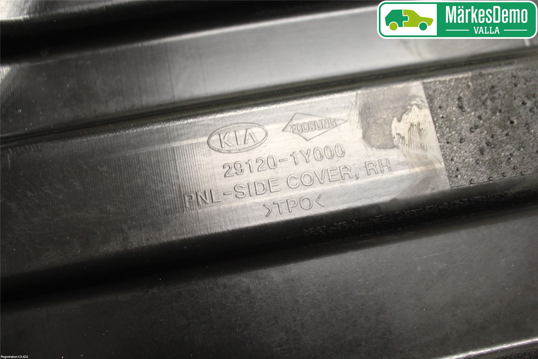 Kia PICANTO 12-17 Hasplåt Plåt-Plast