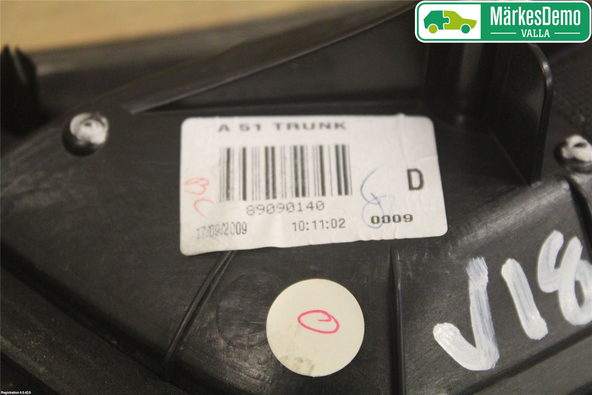 Citroen C3 10-17 Bakljus Lucka Hö