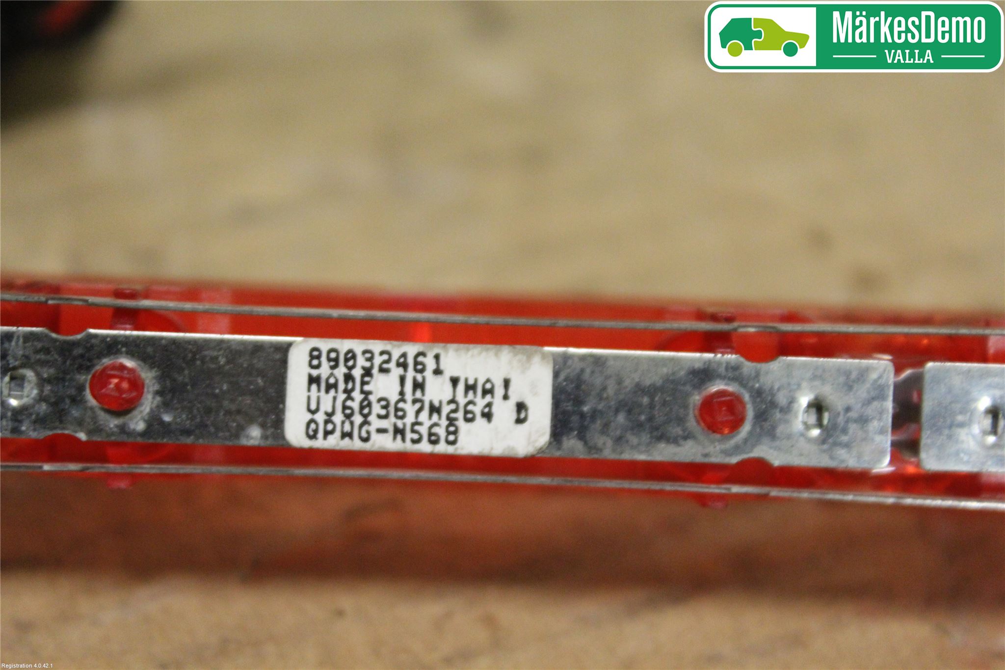 Mercedes-Benz MB A-KLASS (W169) 04-12 Bromsljus Bakruta