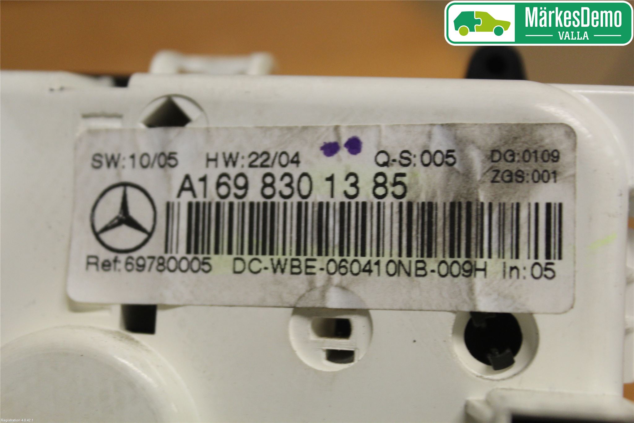 Mercedes-Benz MB A-KLASS (W169) 04-12 Ac Styrenhet Ac Manöveren