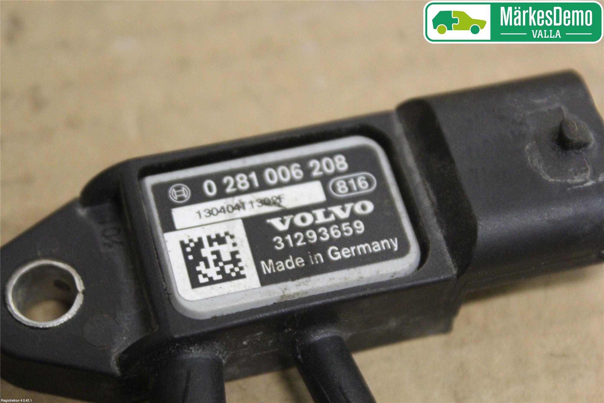 Volvo V70 08-13 Givare Temp-Tryck Avgas