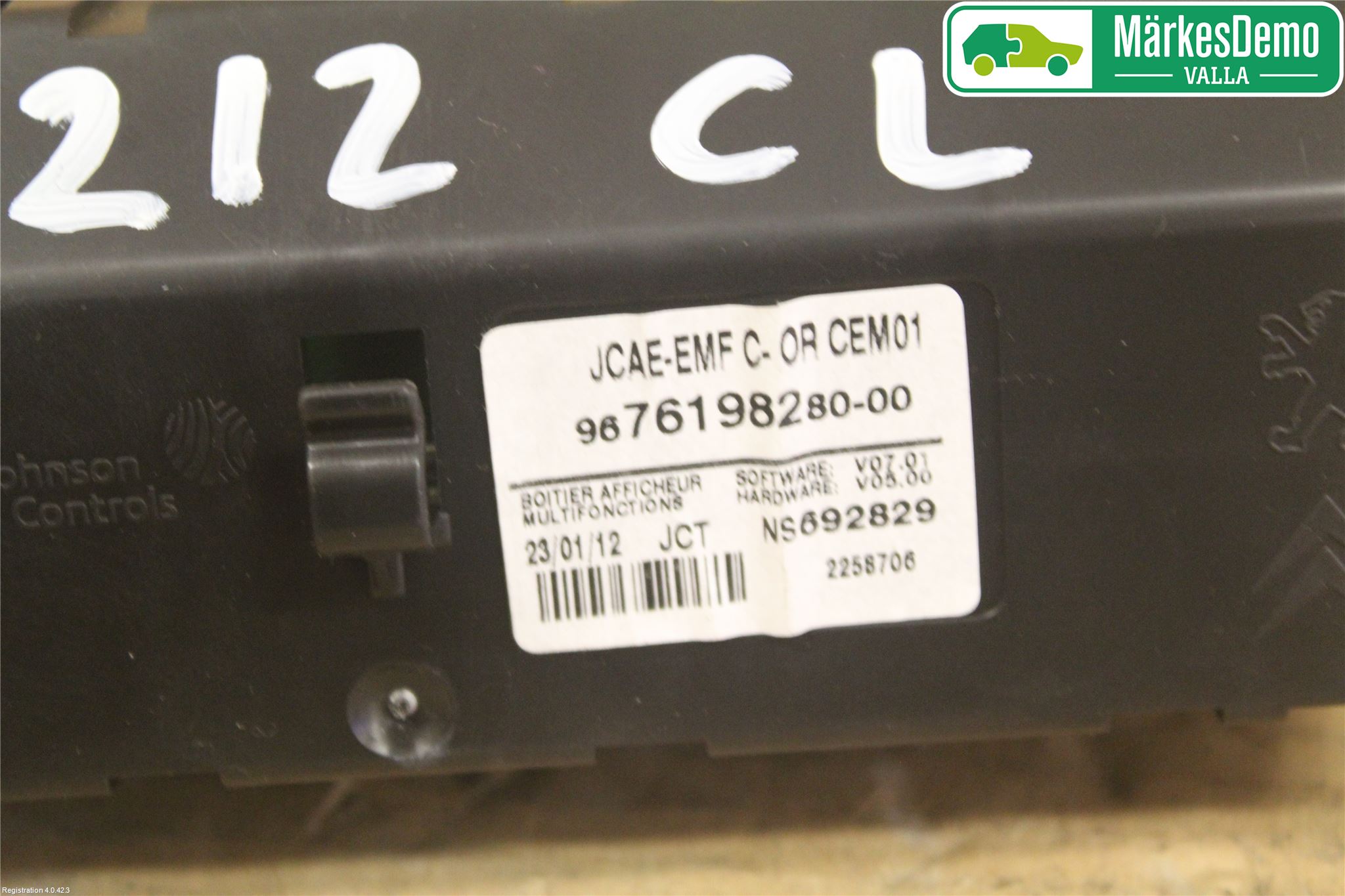 Peugeot 508 11-18 Multifunktionsdisplay