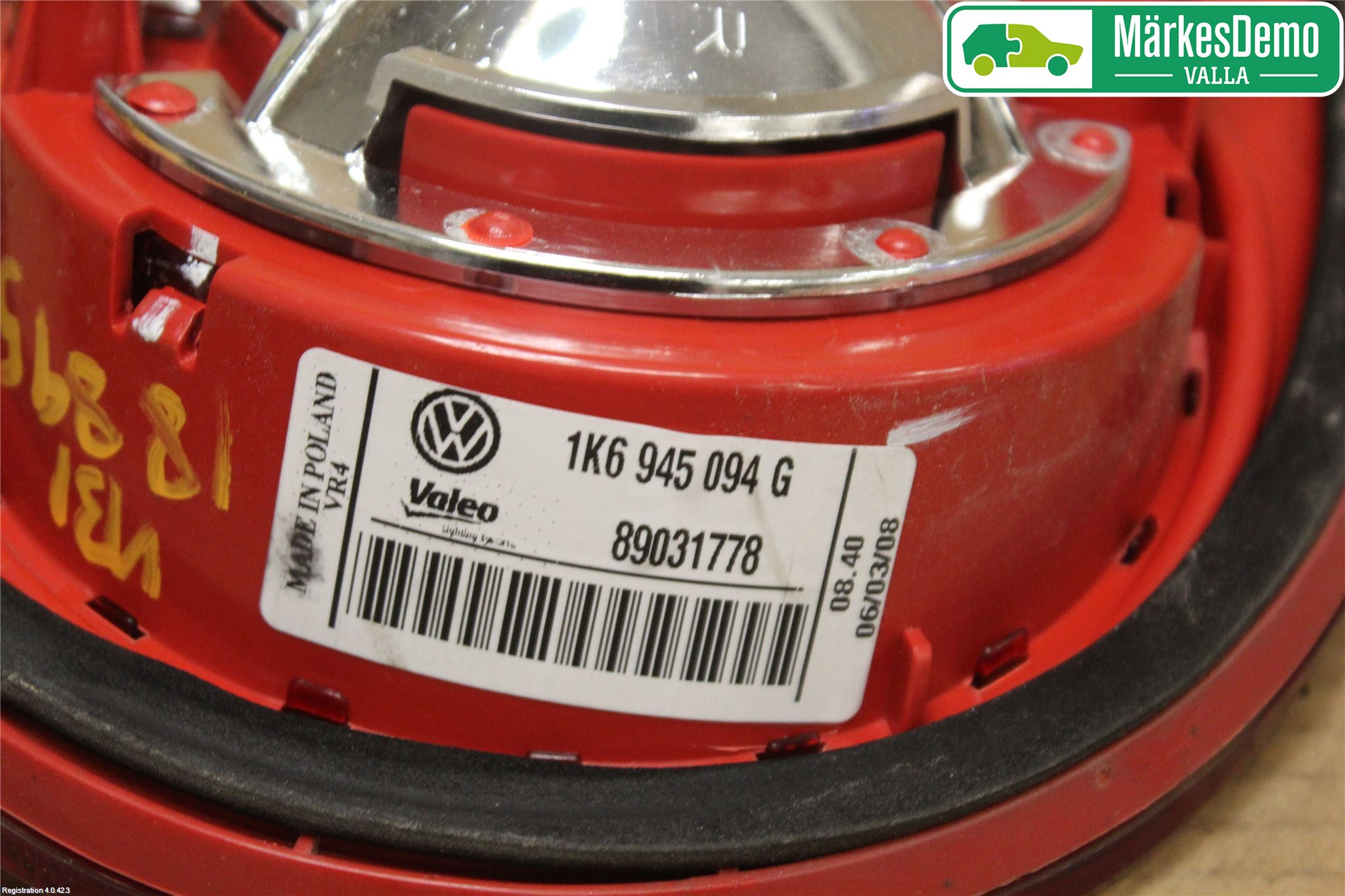 Volkswagen VW GOLF V 04-09 Bakljus Lucka Hö