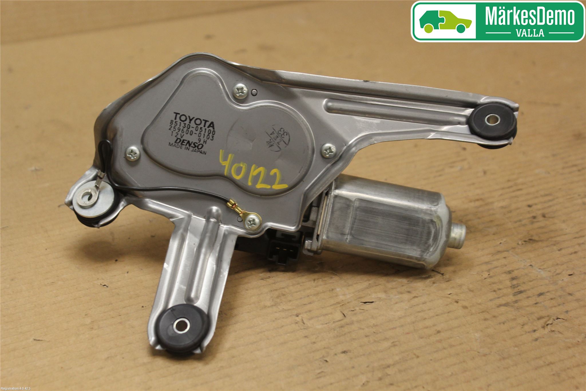 Toyota AVENSIS 07-08 Torkarmotor Baklucka