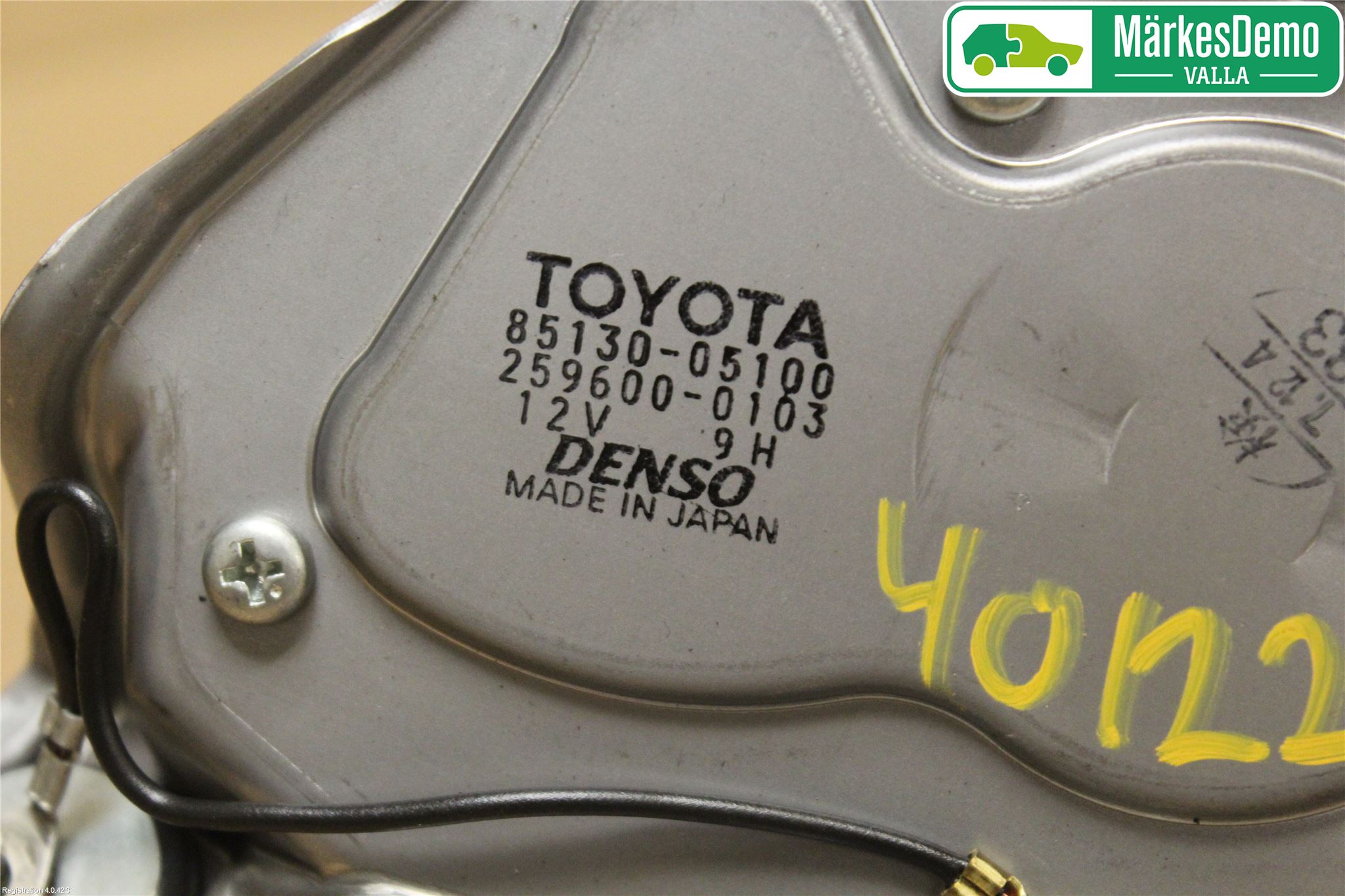 Toyota AVENSIS 07-08 Torkarmotor Baklucka