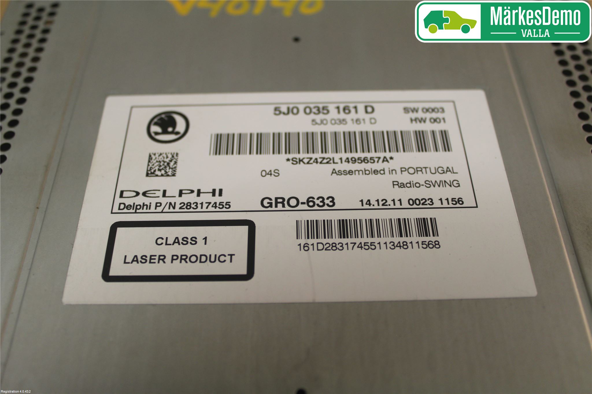 Skoda FABIA 07-14 Cd Radio - Multimediapanel