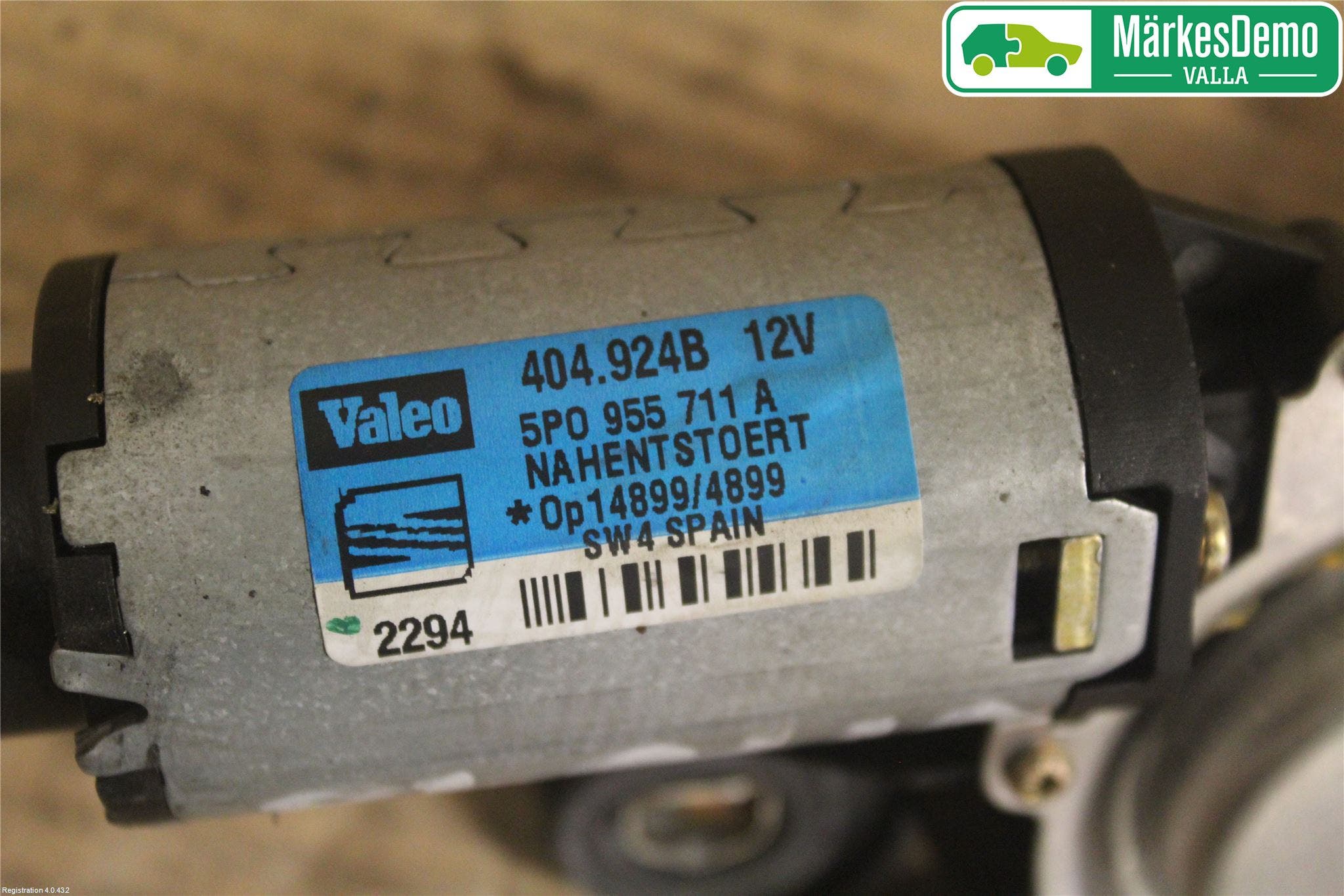 Seat ALTEA Torkarmekanism Bakruta