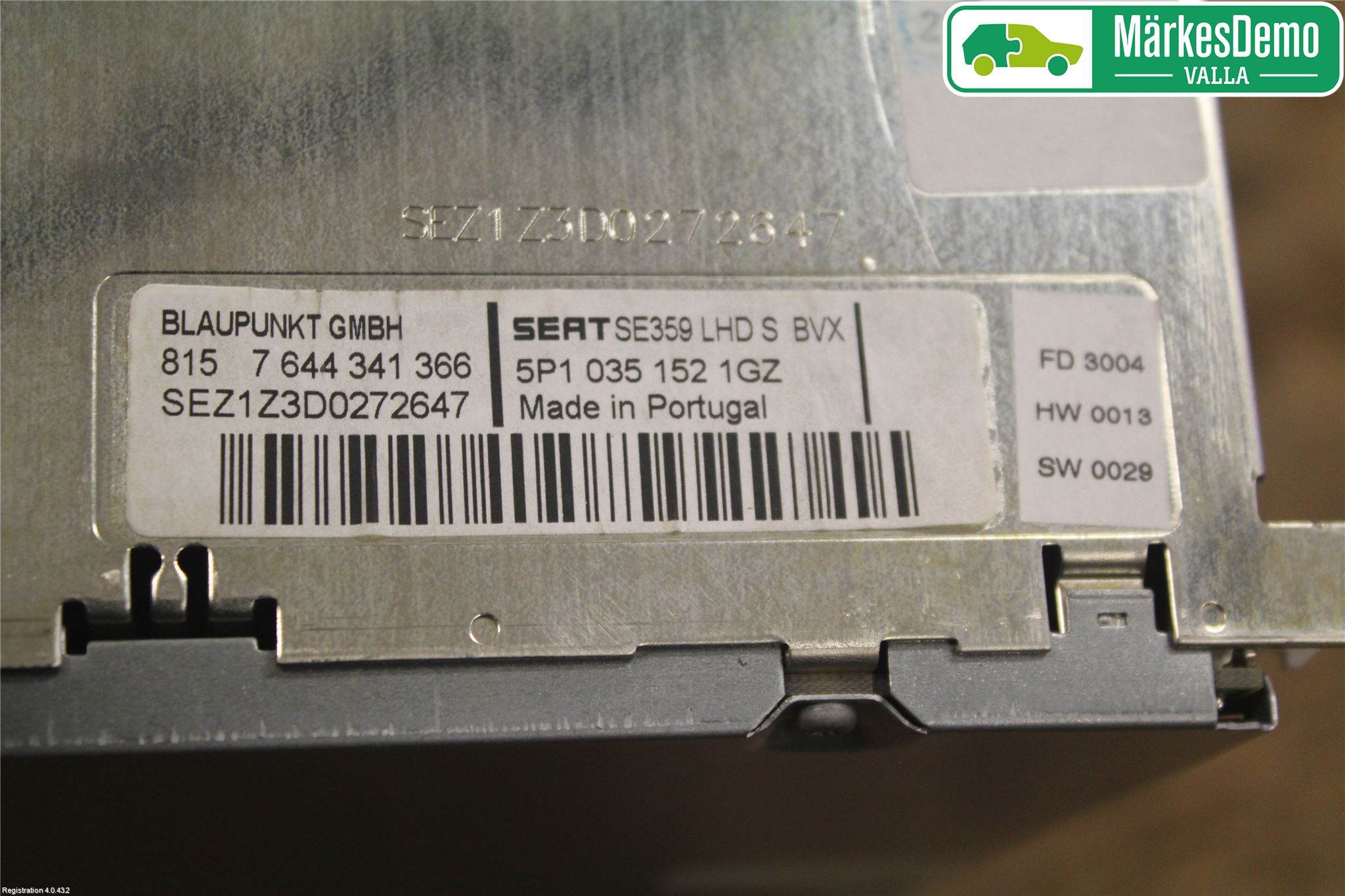 Seat ALTEA Cd Radio - Multimediapanel