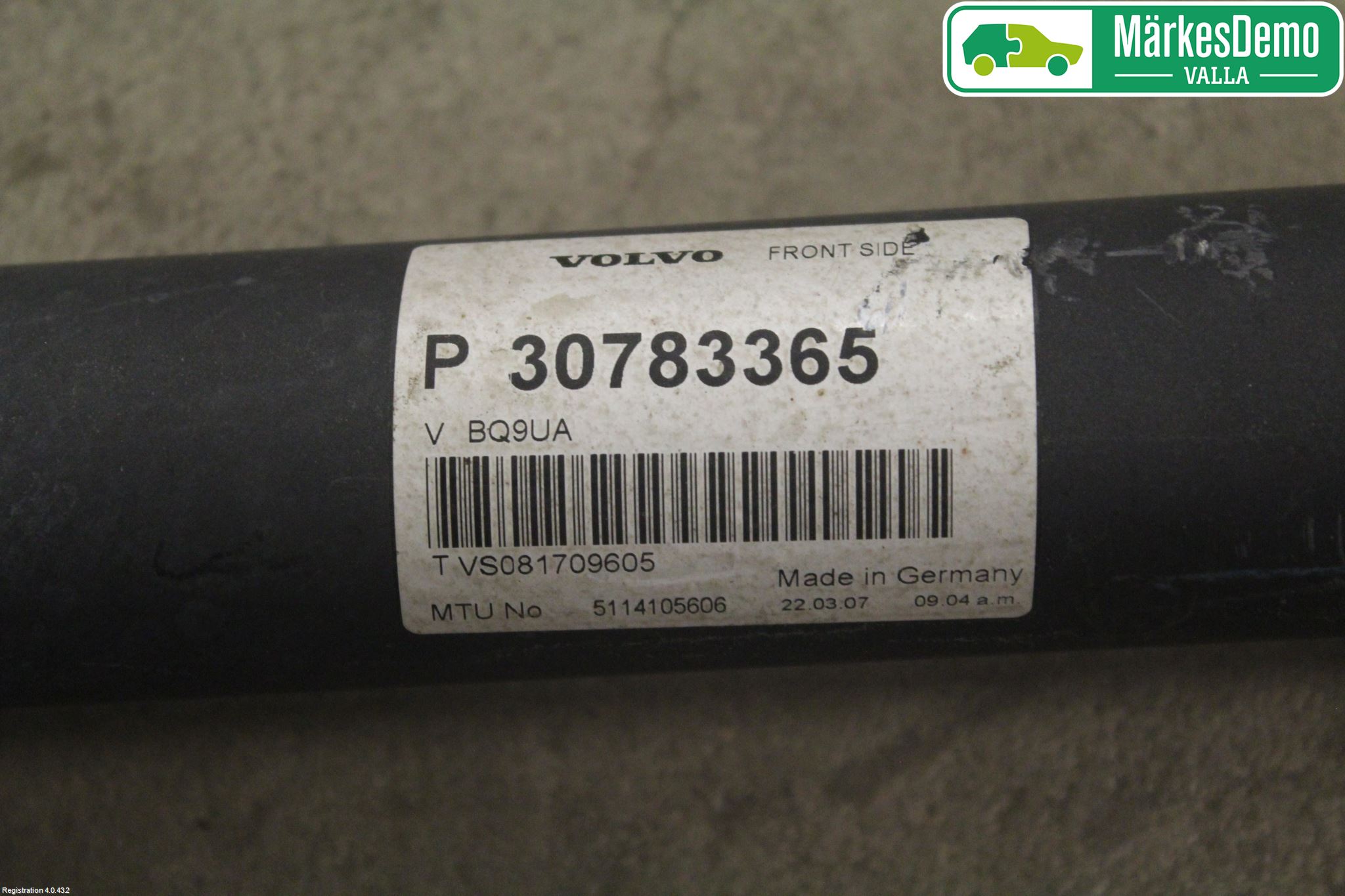 Volvo S80 07-13 Mellanaxel Komp