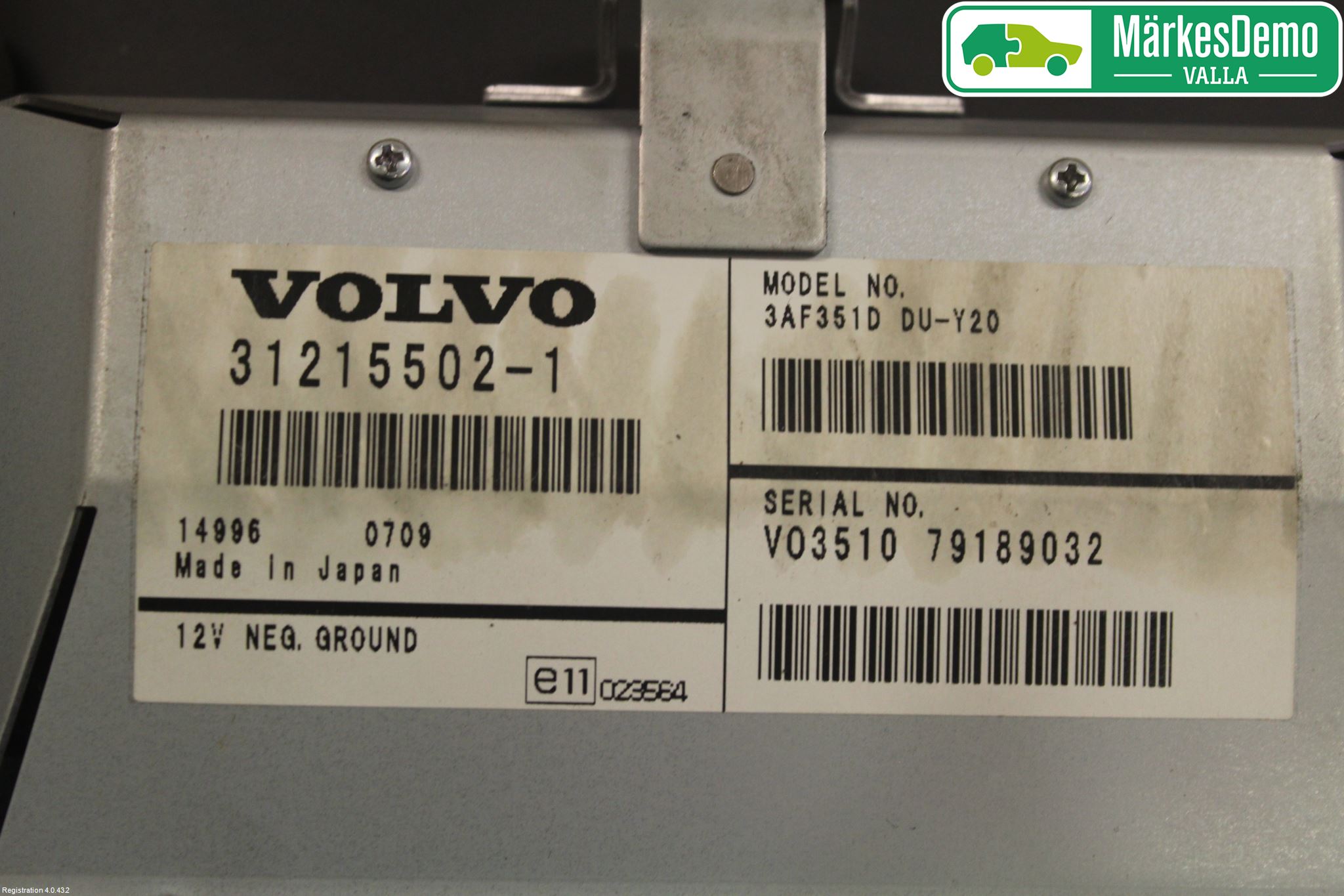 Volvo V70 08-13 Gps Navigator