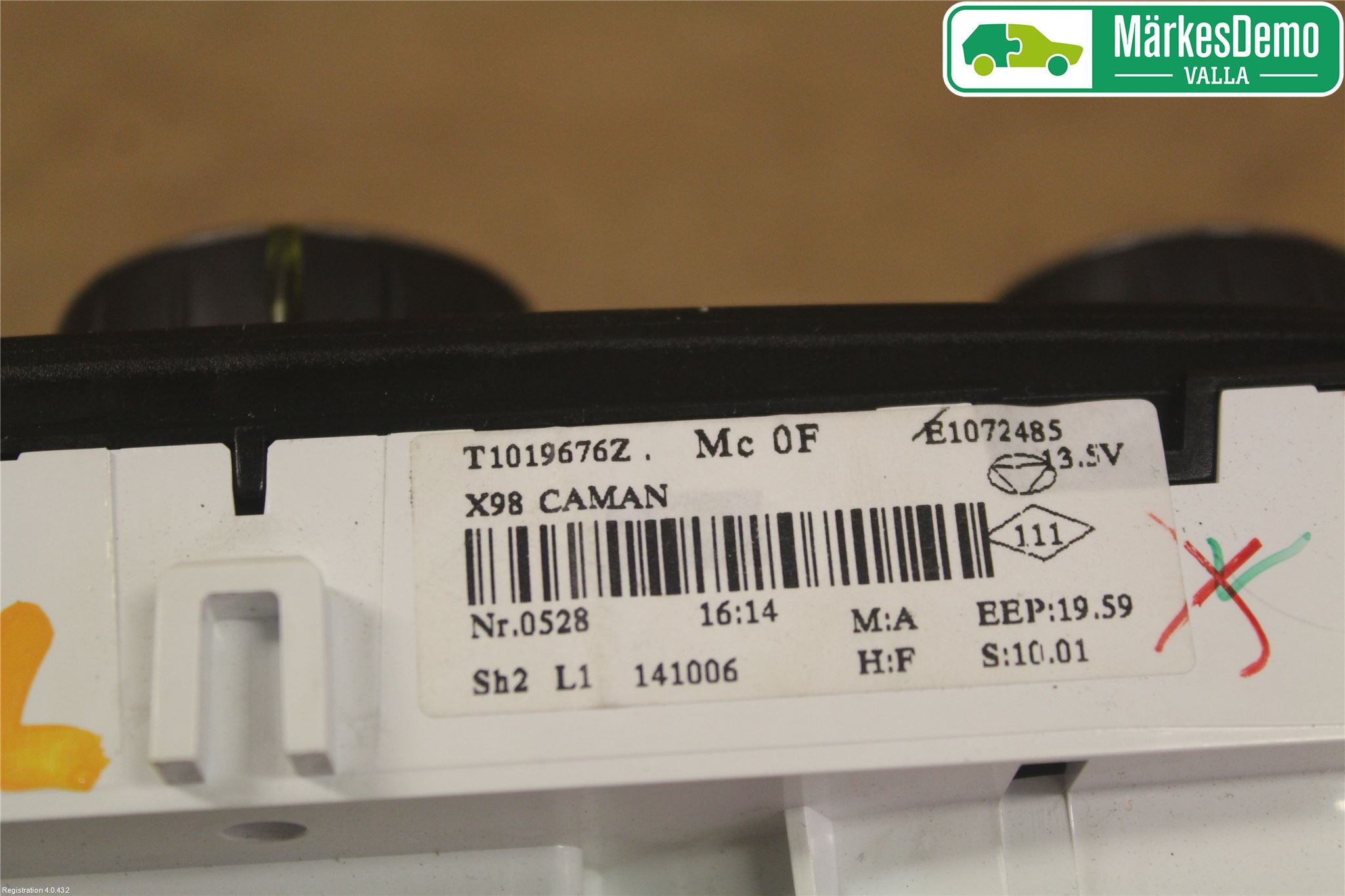 Renault CLIO IV 12-16 Värmereglage