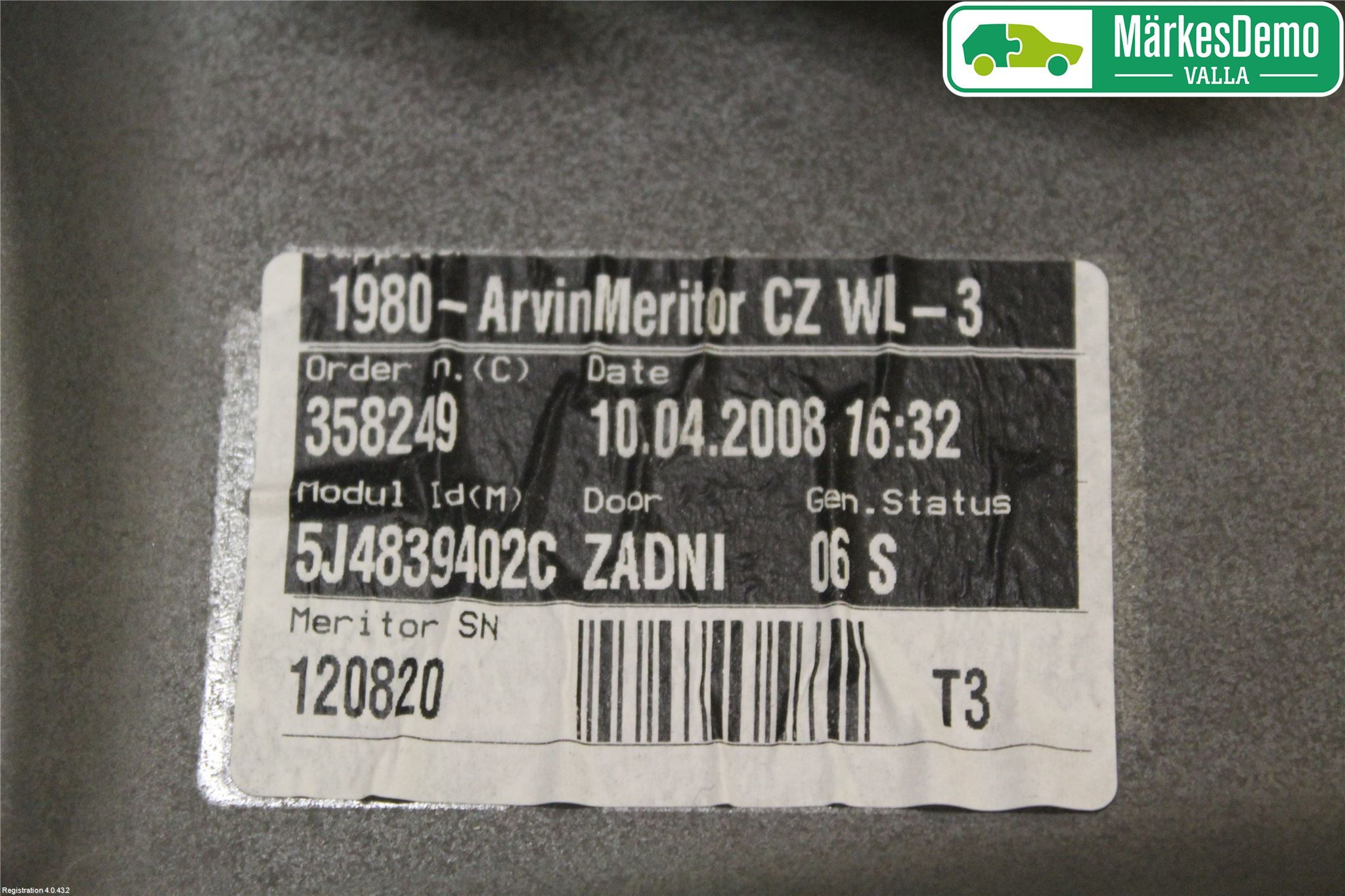 Skoda FABIA 07-14 Fönsterhiss El Kompl