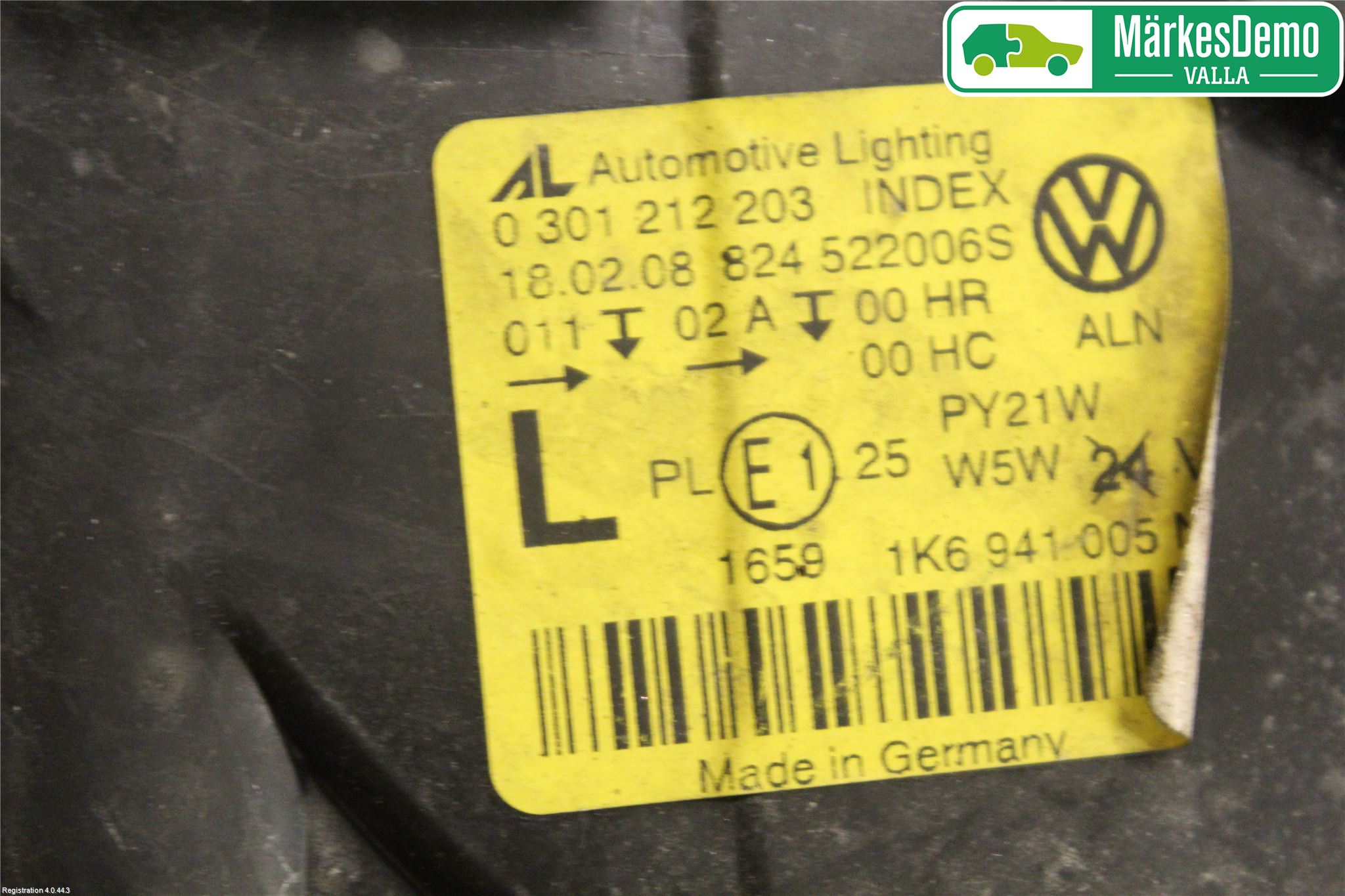 Volkswagen VW GOLF V 04-09 Strålkastare Vänster