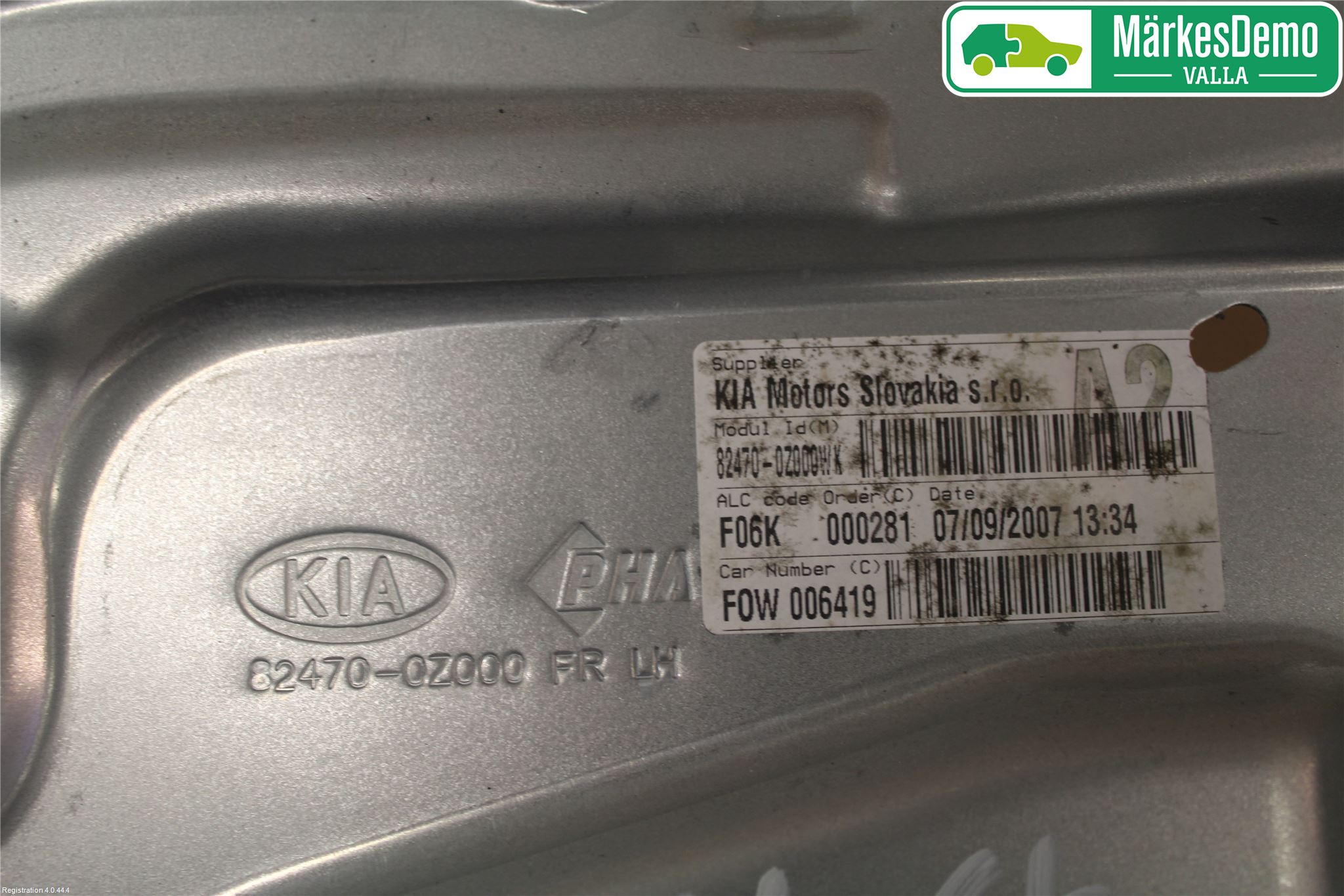 Kia SPORTAGE (JE) 05-10 Fönsterhiss El Kompl