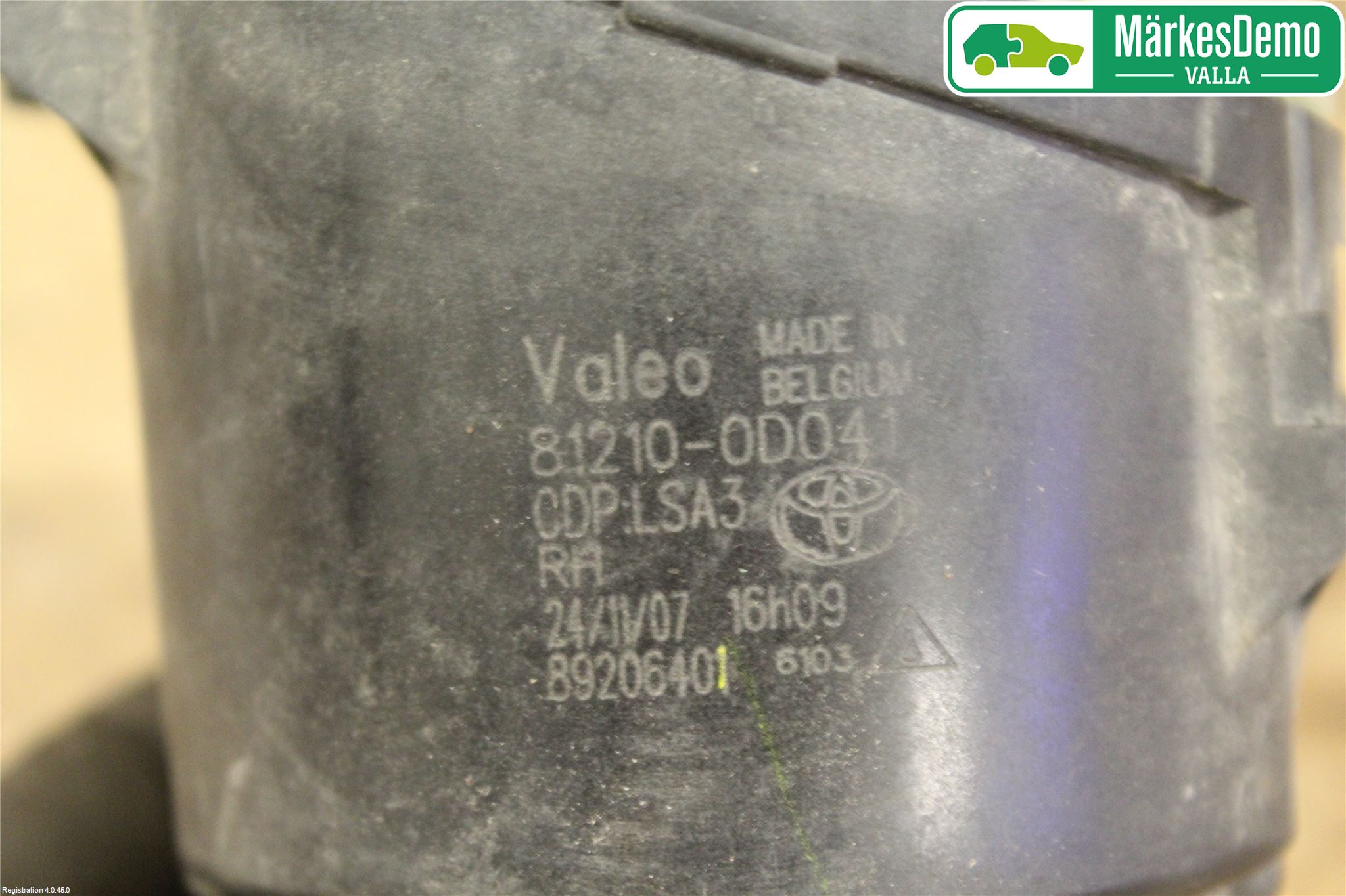 Toyota AURIS 07-09 Dimljus-Varselljus Fram