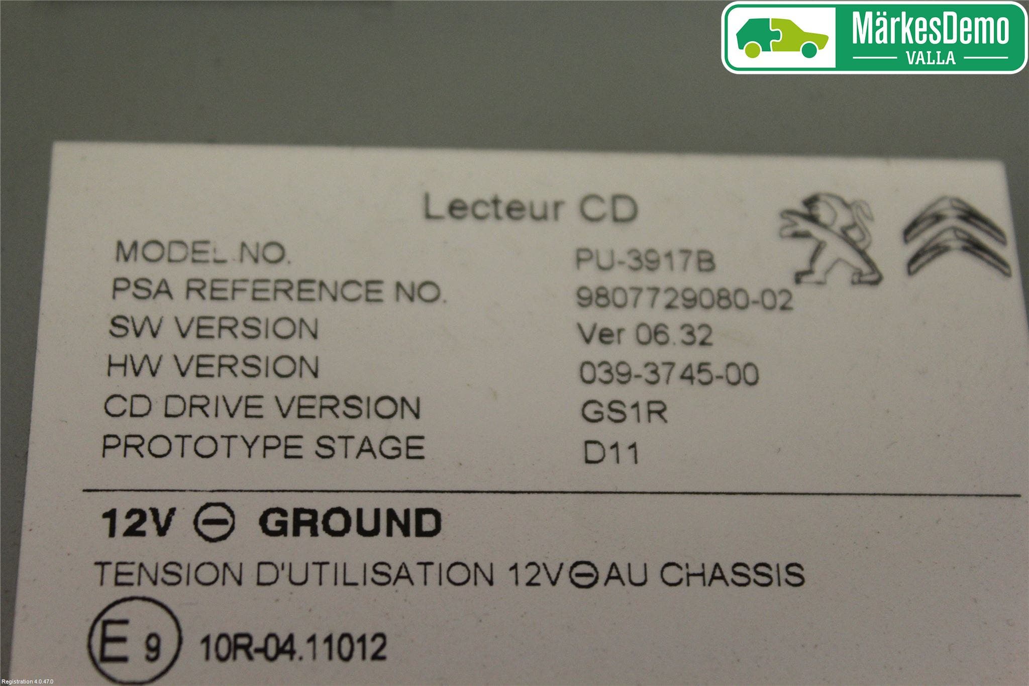 Peugeot 508 11-18 Cd Växlare