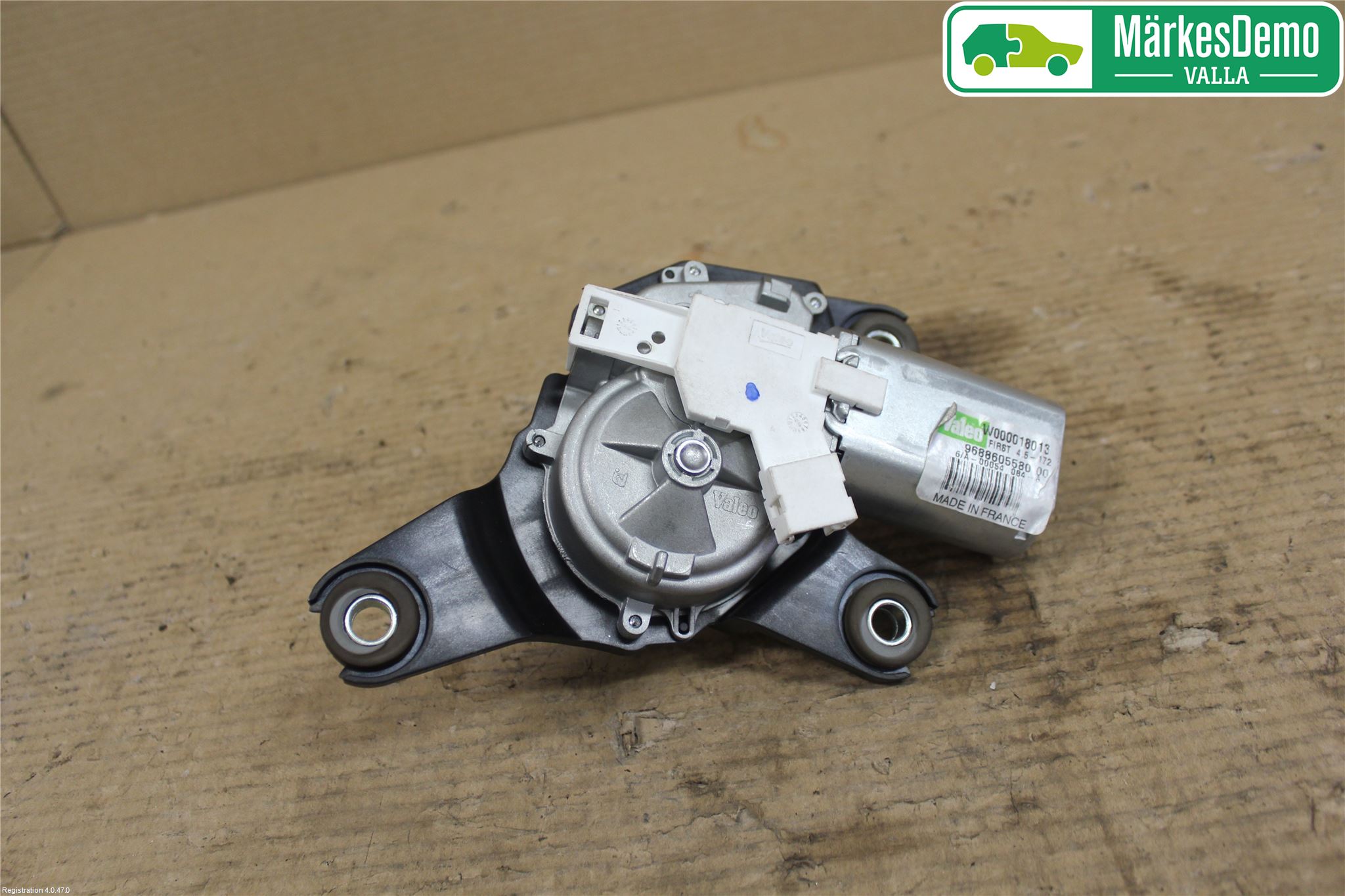 Peugeot 508 11-18 Torkarmekanism Bakruta