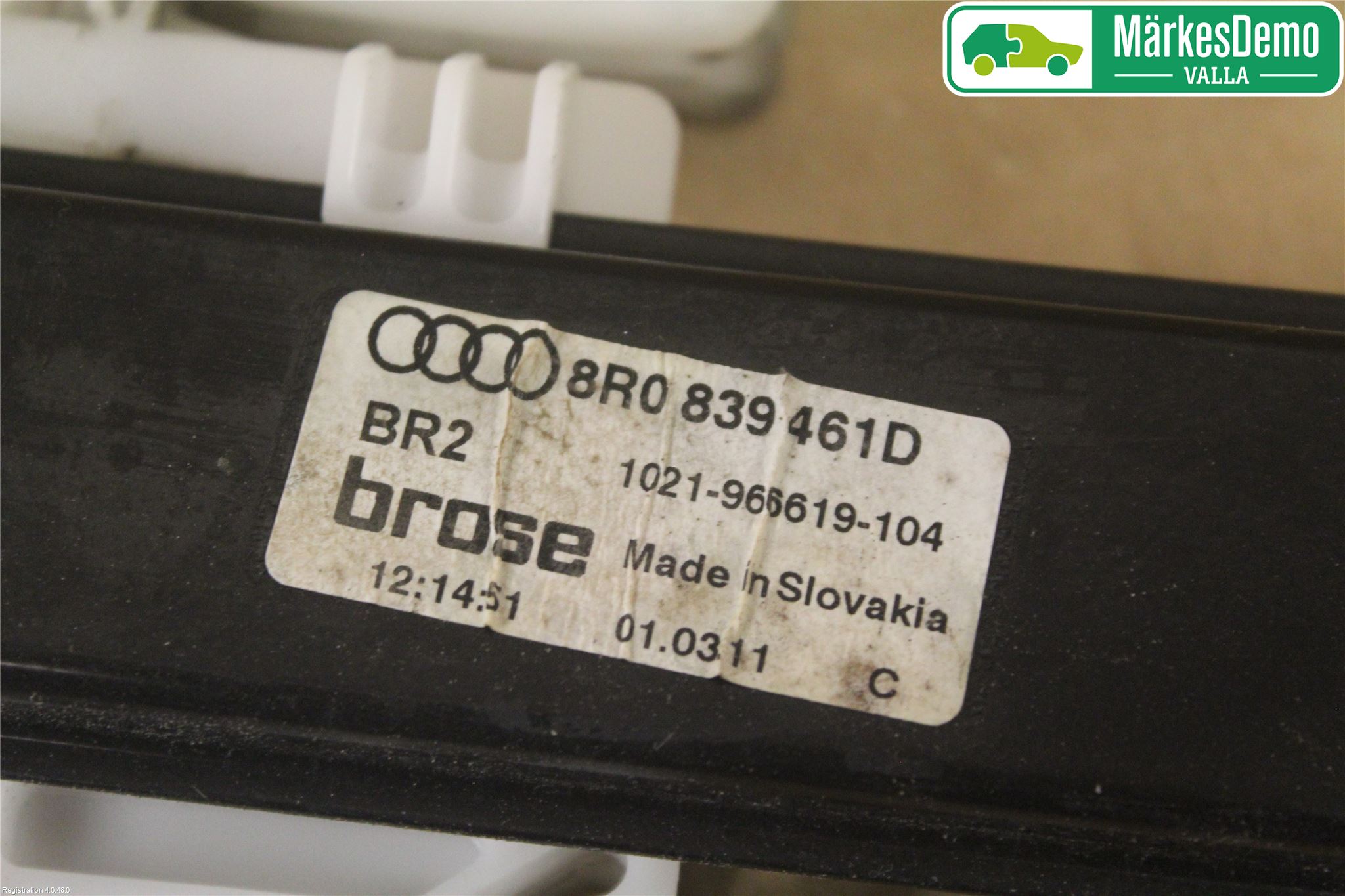 Audi Q5 09-16 Fönsterhissmekanism