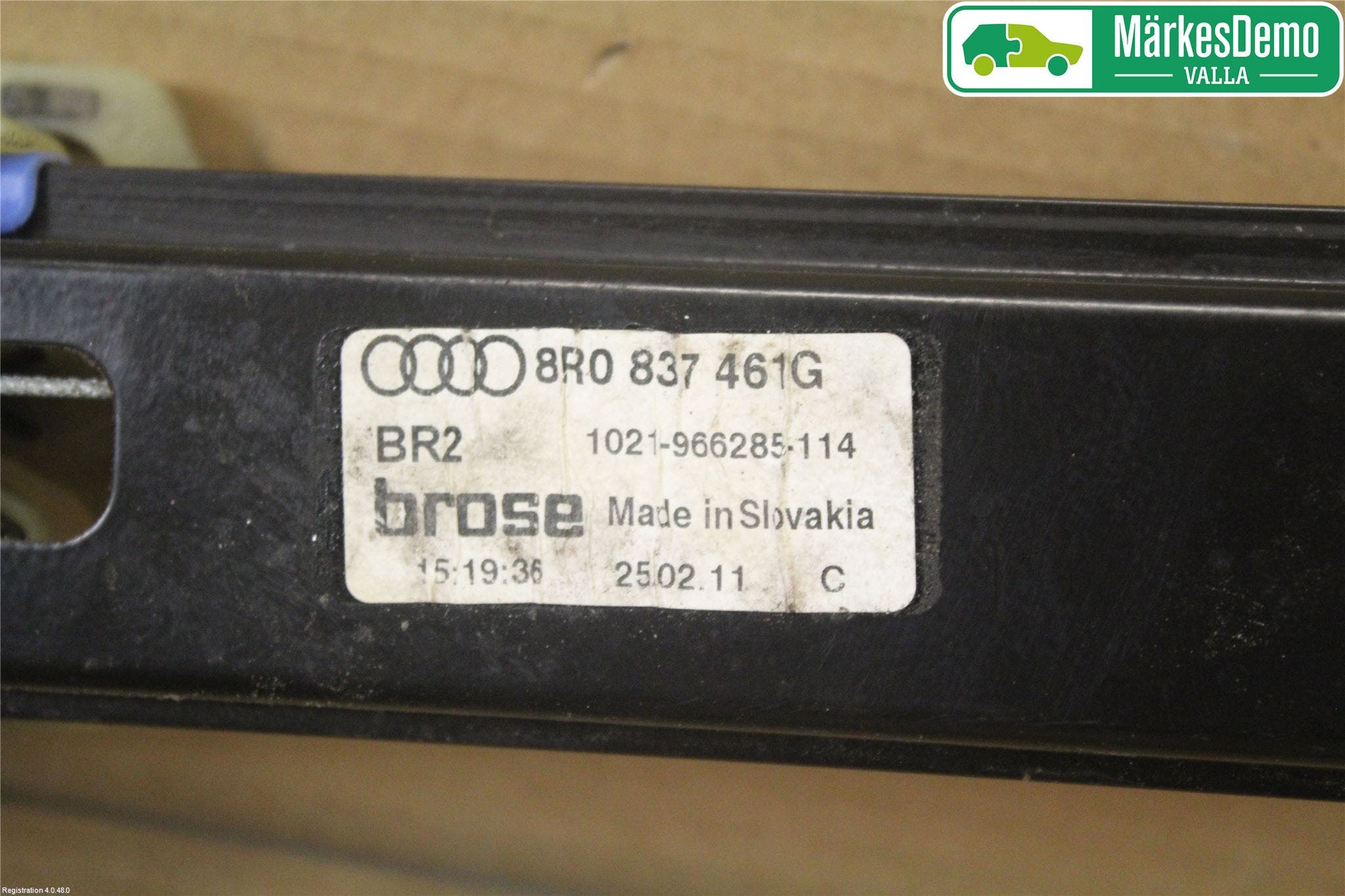 Audi Q5 09-16 Fönsterhissmekanism