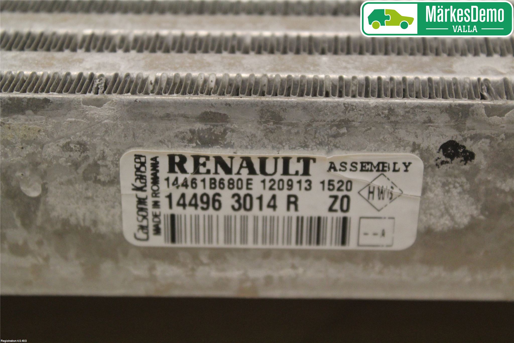 Renault CLIO IV 12-16 Laddluft-Intercooler Kyl