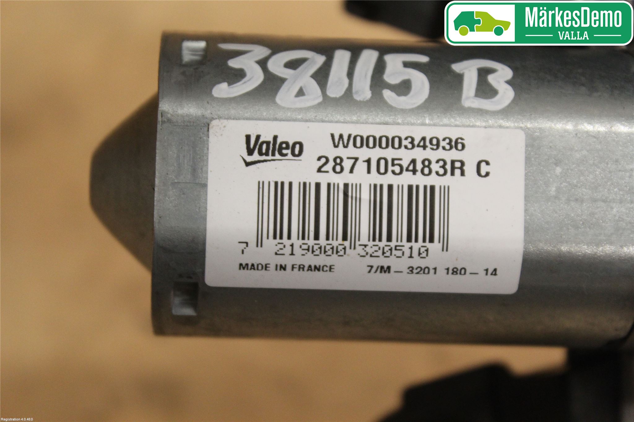 Renault CLIO IV 12-16 Torkarmotor Baklucka