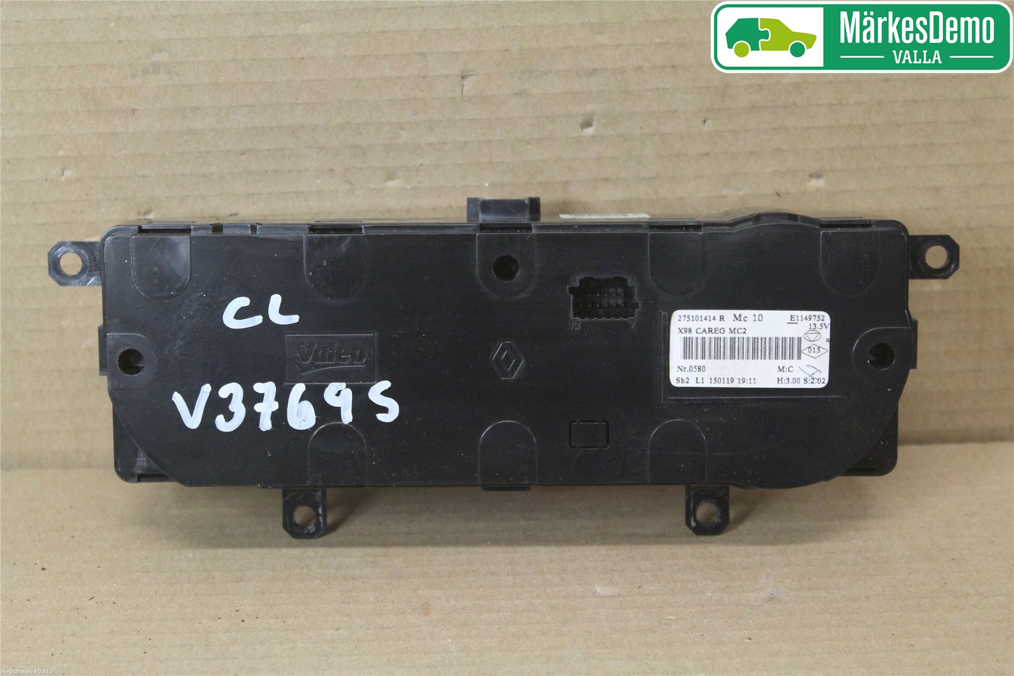 Renault CLIO IV 12-16 Värmereglage