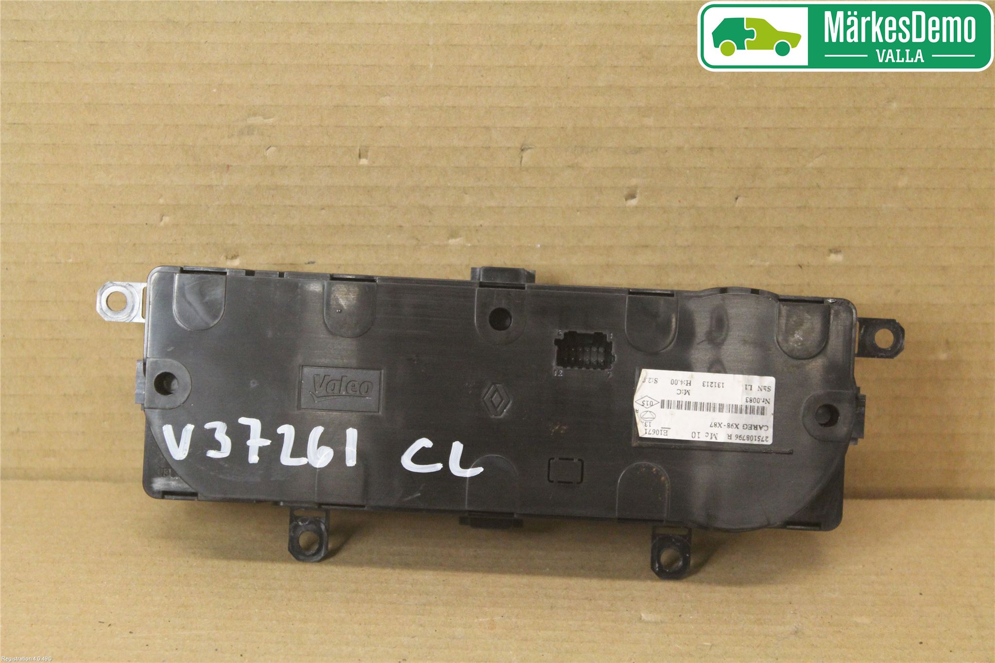 Renault CLIO IV 12-16 Värmereglage