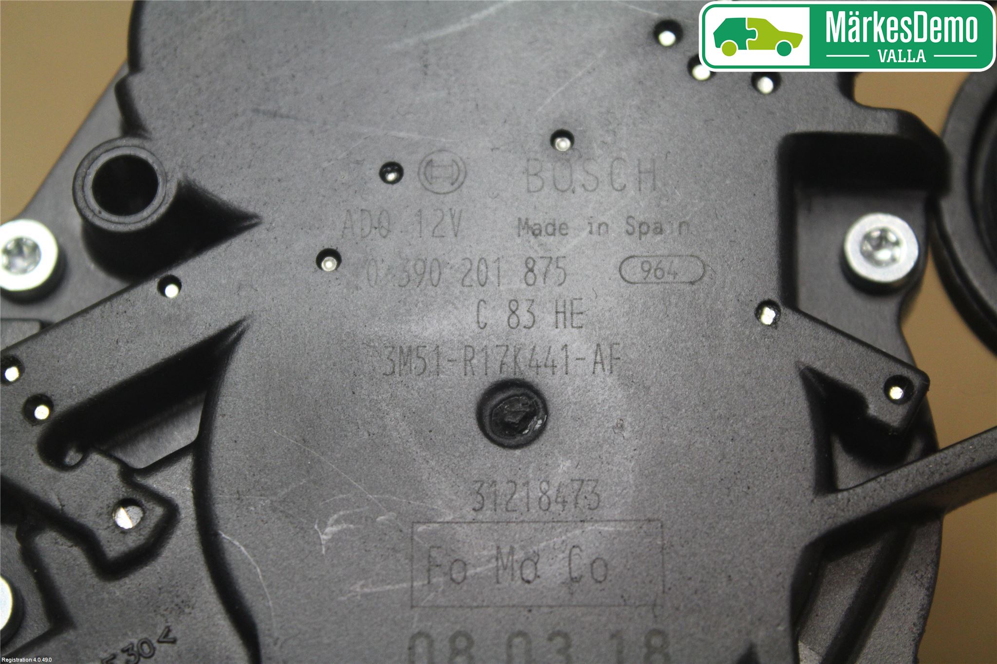 Ford FOCUS 08-11 Torkarmotor Baklucka