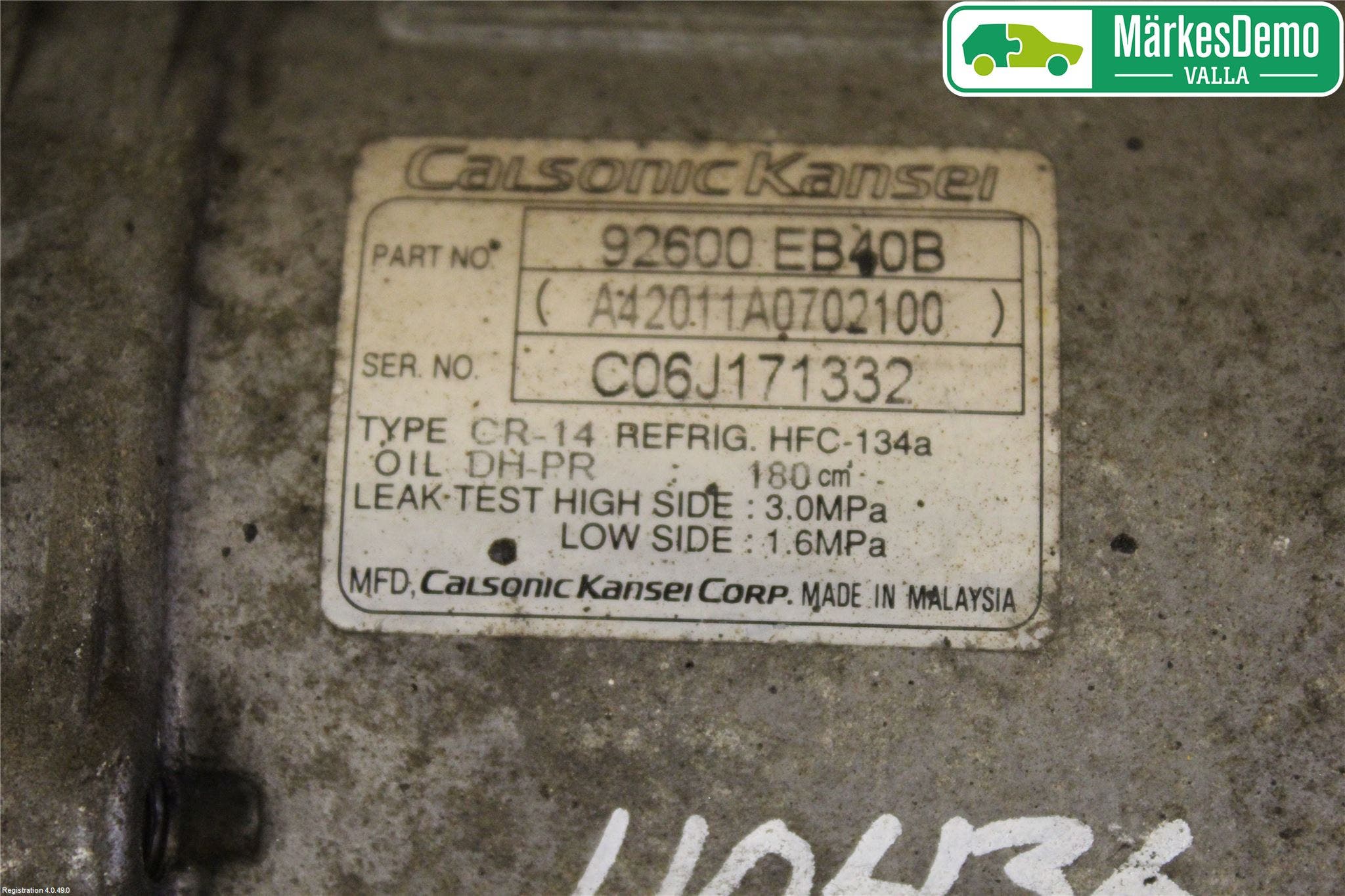 Nissan NAVARA 05-16 Ac Kompressor