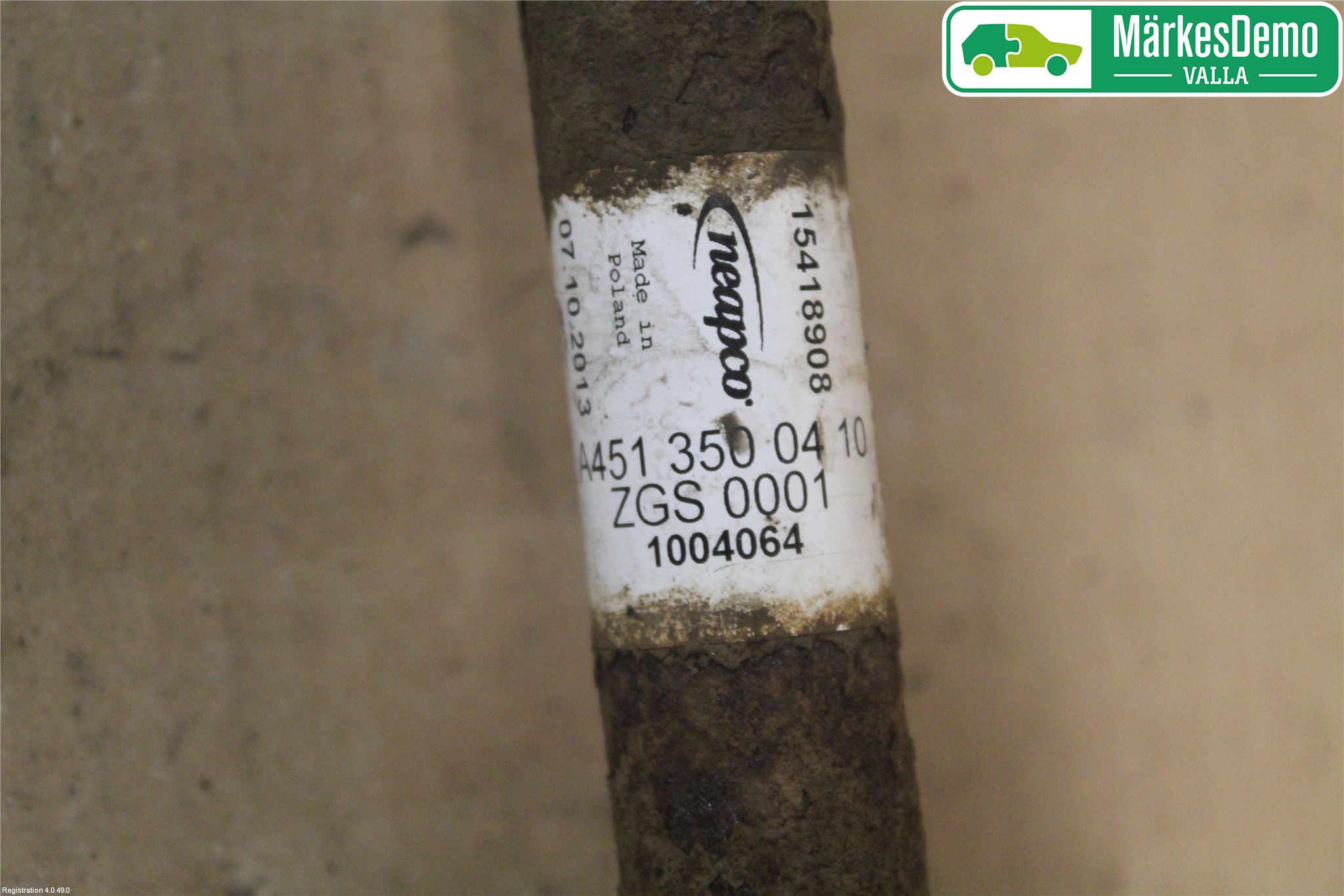 Smart FORTWO II 07-14 Drivaxel Bak Vänster
