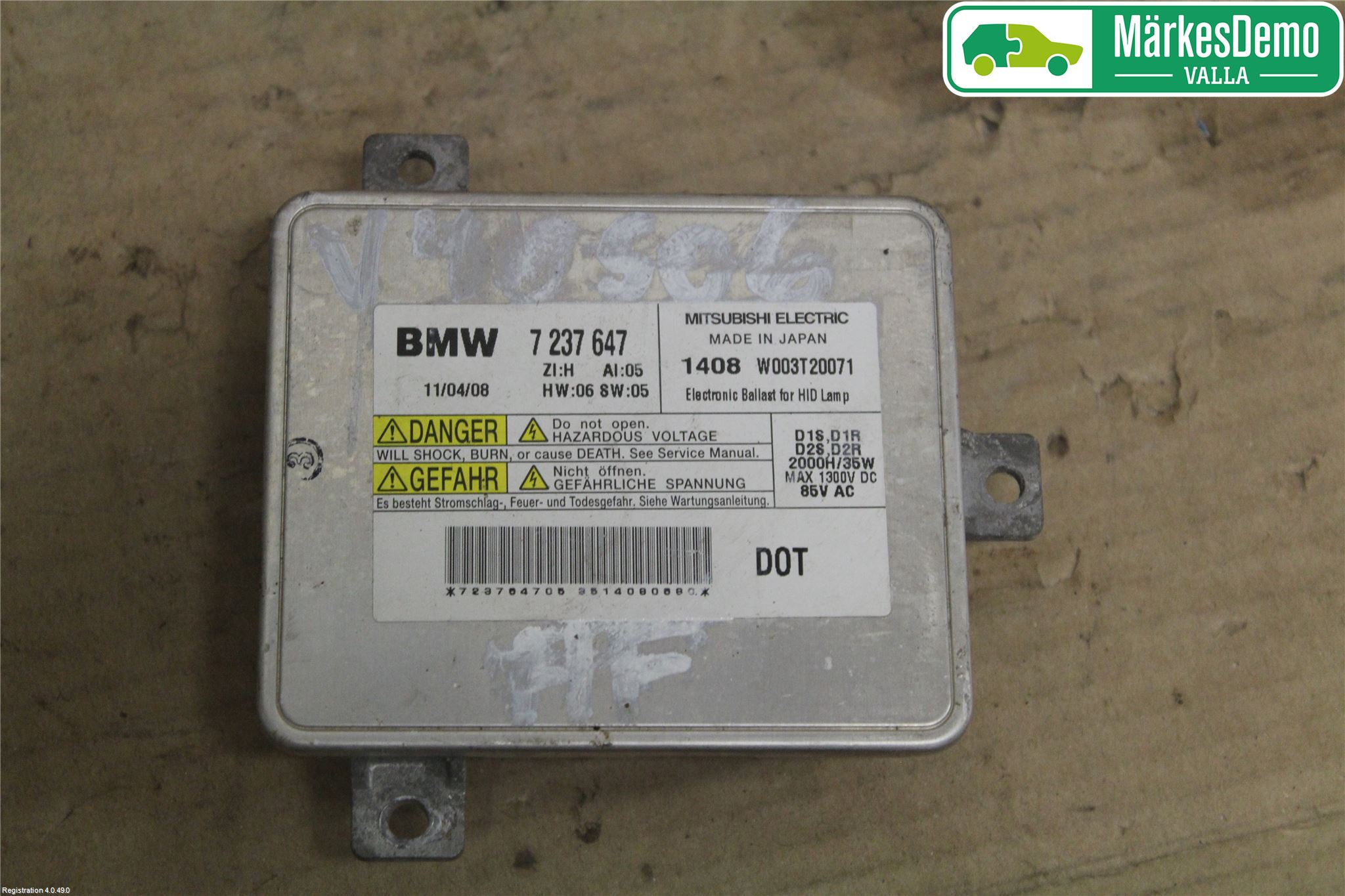 BMW 3 E90/91 SED/TOU 05-12 Styrenhet Strålkastare