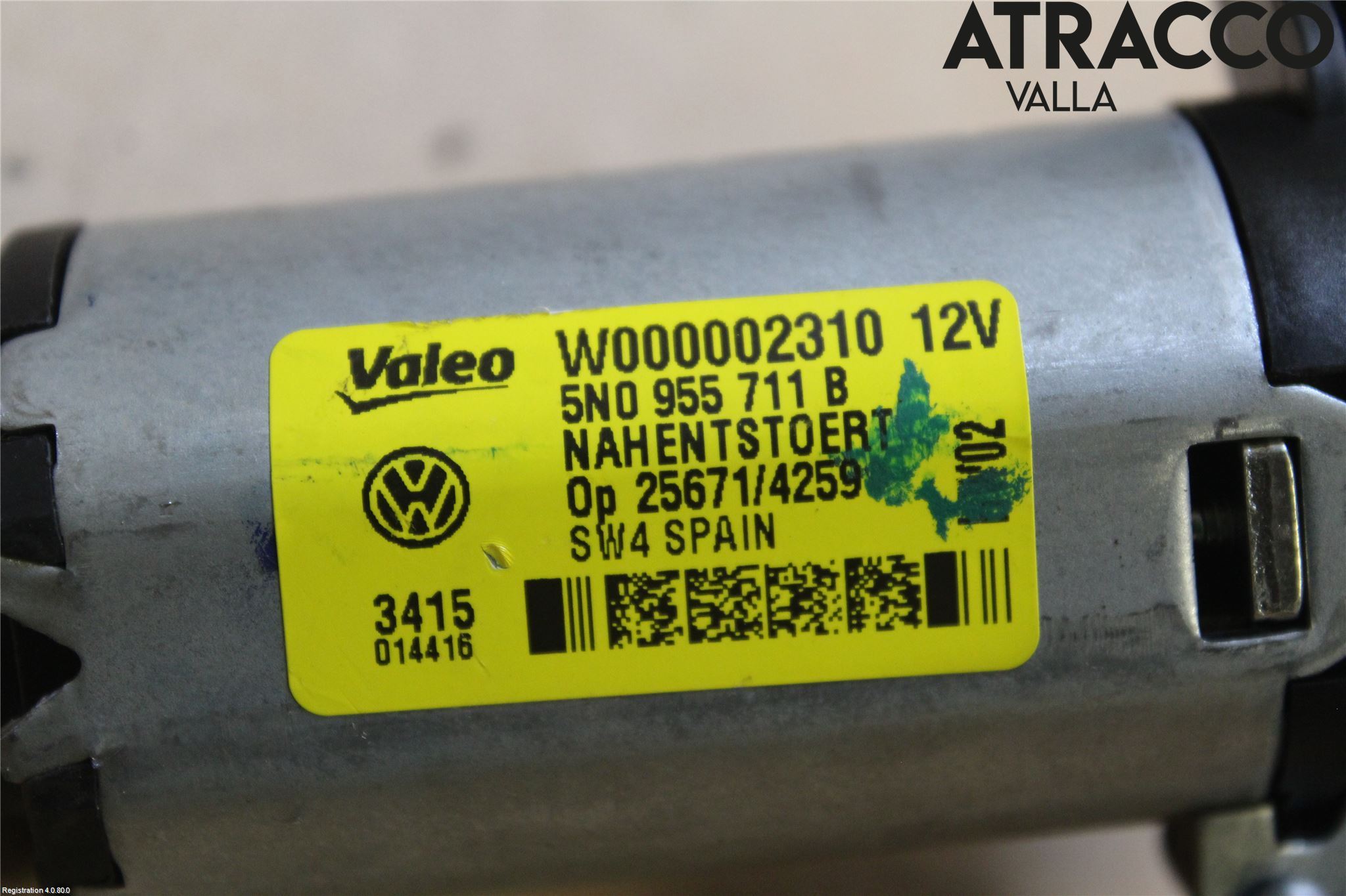 Volkswagen VW TIGUAN 07-16 Torkarmotor Baklucka