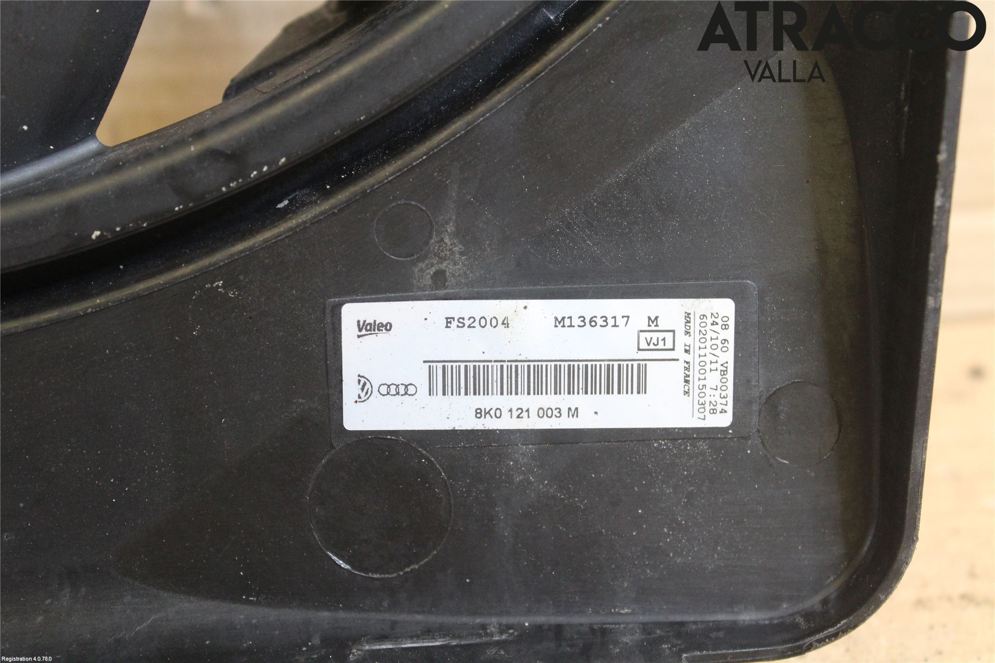 Audi A4/S4 08-11 Kylfläktkåpa