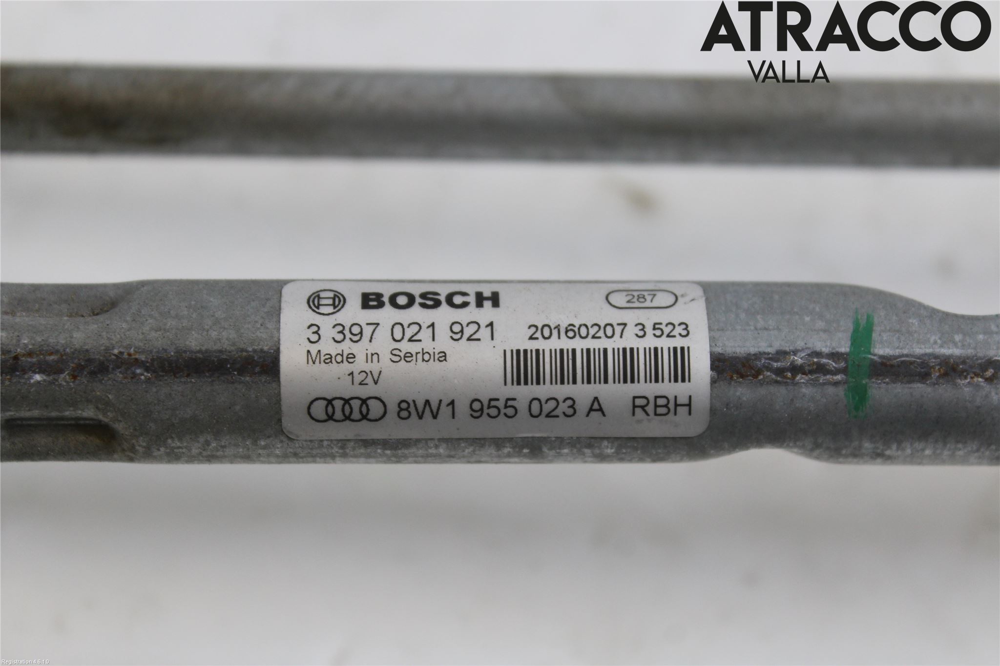 Audi A4/S4 B9 16-19 Torkarmekanism Vindruta