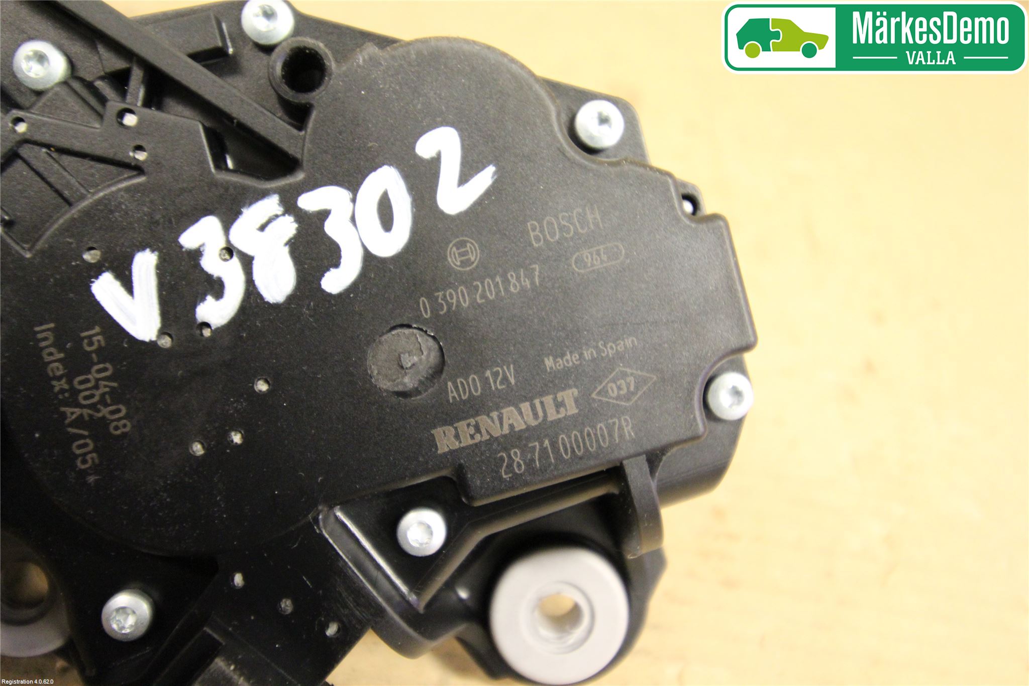 Renault MEGANE IV 16-23 Torkarmotor Baklucka