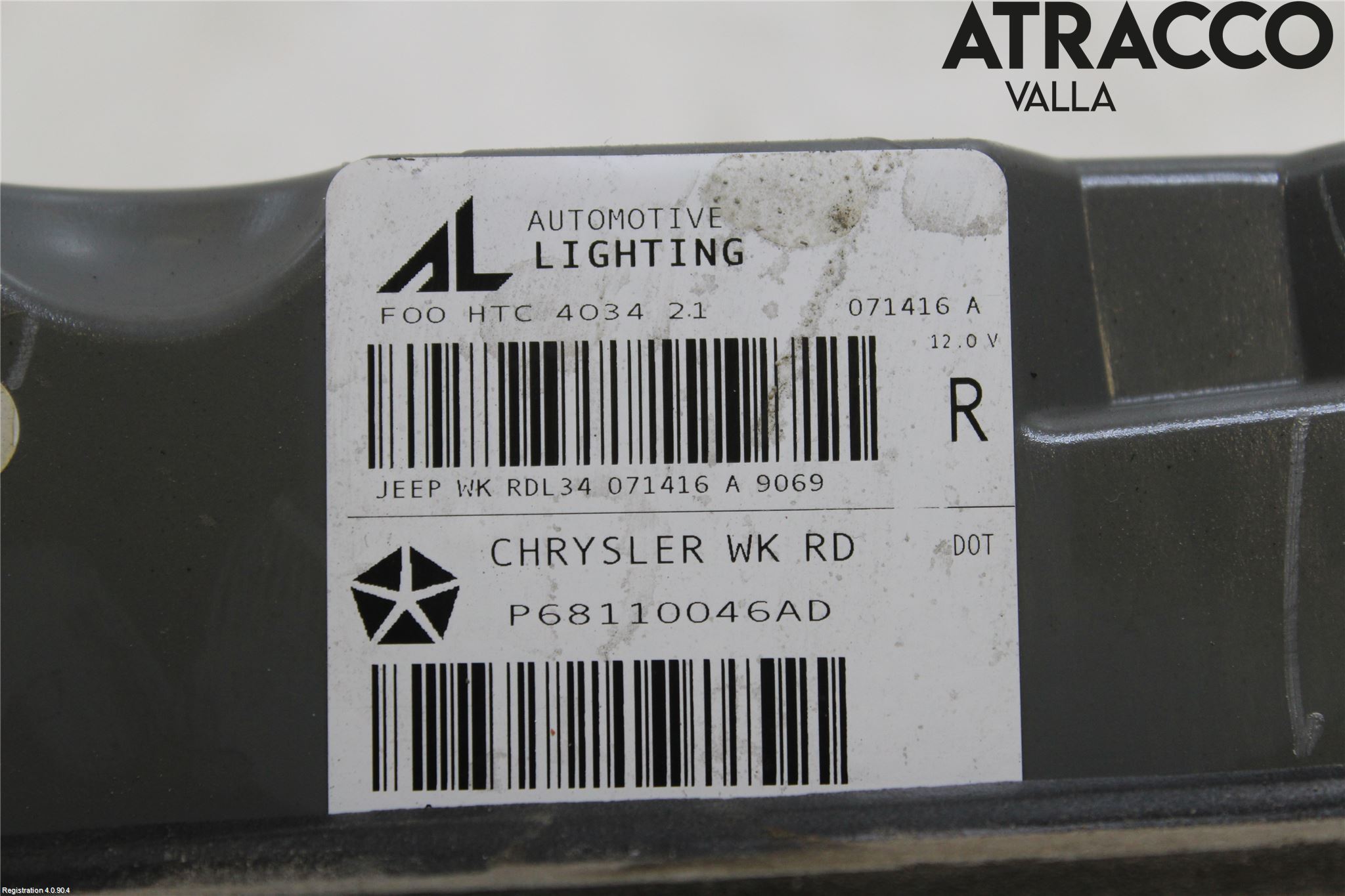 Jeep GRAND CHEROKEE 10-20 Bakljus Lucka Hö