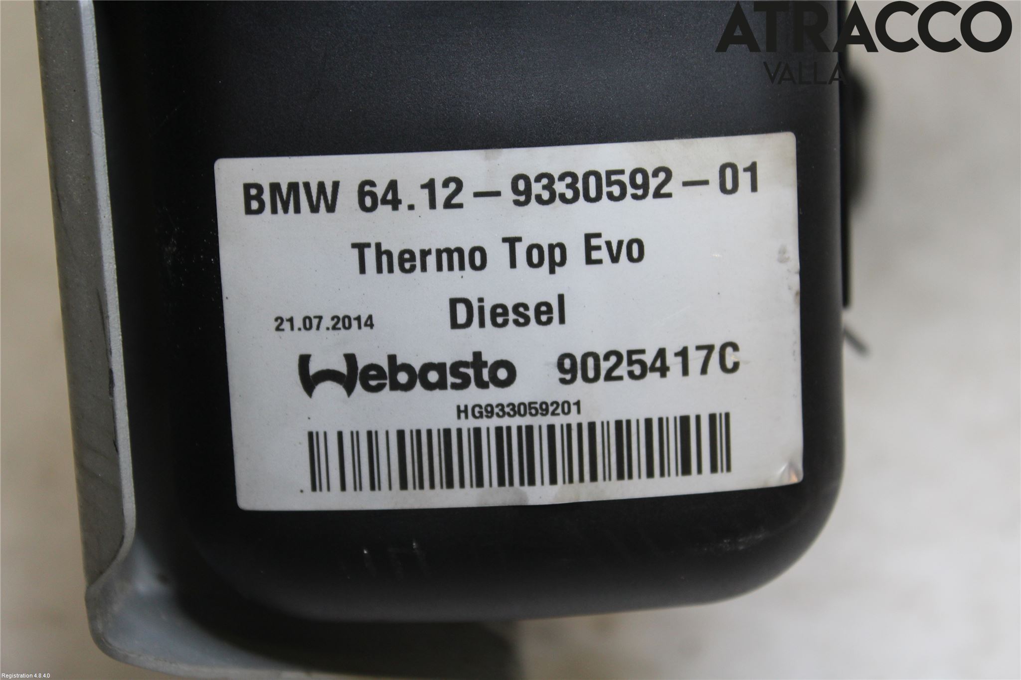 BMW X5 F15 13-18 Dieselvärmare